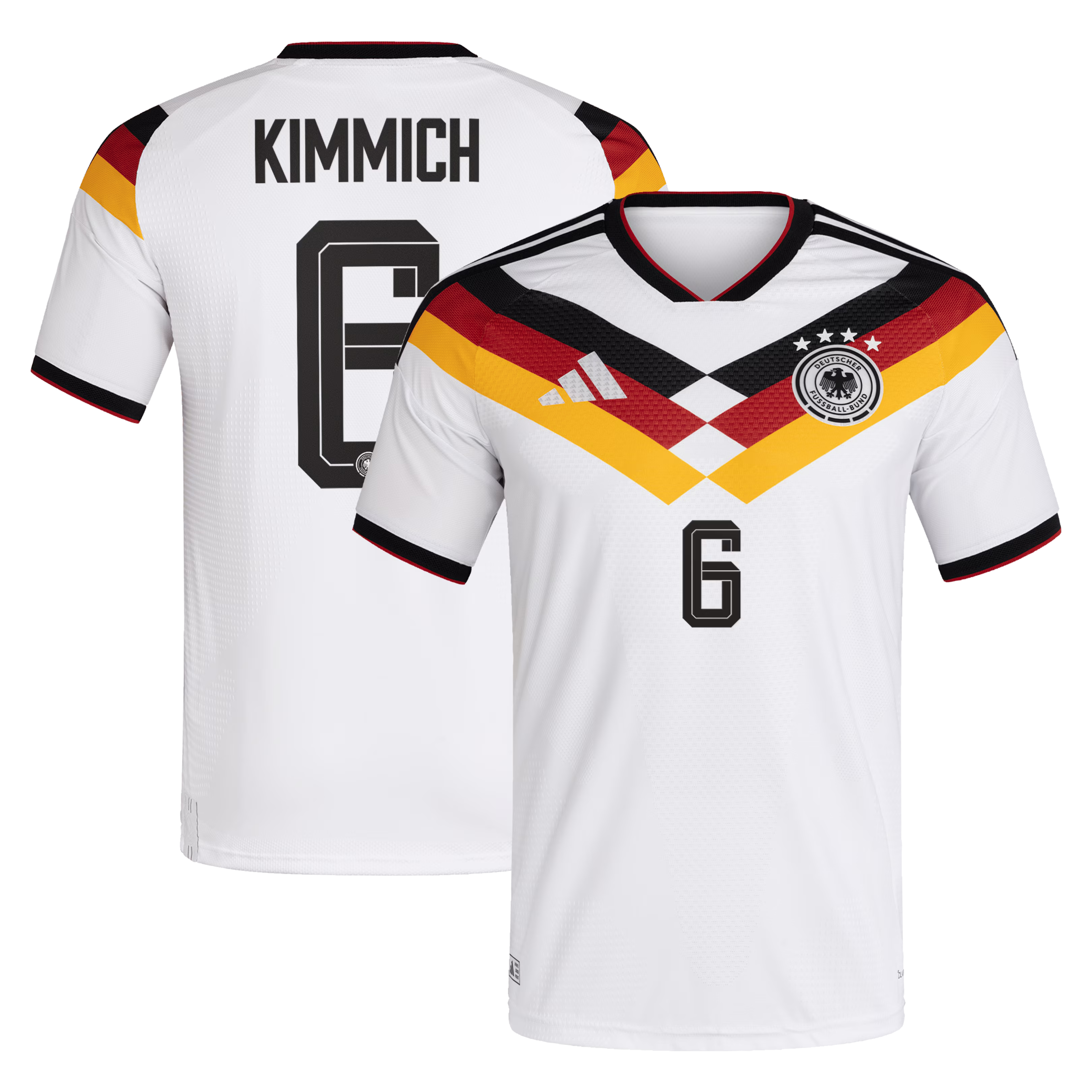 2026 Germany Home Player Jersey #6 - White (Kimmich) - Jersey Teams World