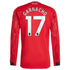 Alejandro Garnacho Manchester United adidas Home 2025/26 Player Long Sleeve Jersey - Red