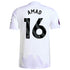 Amad Diallo Manchester United adidas 2025/26 Away Player Jersey - White