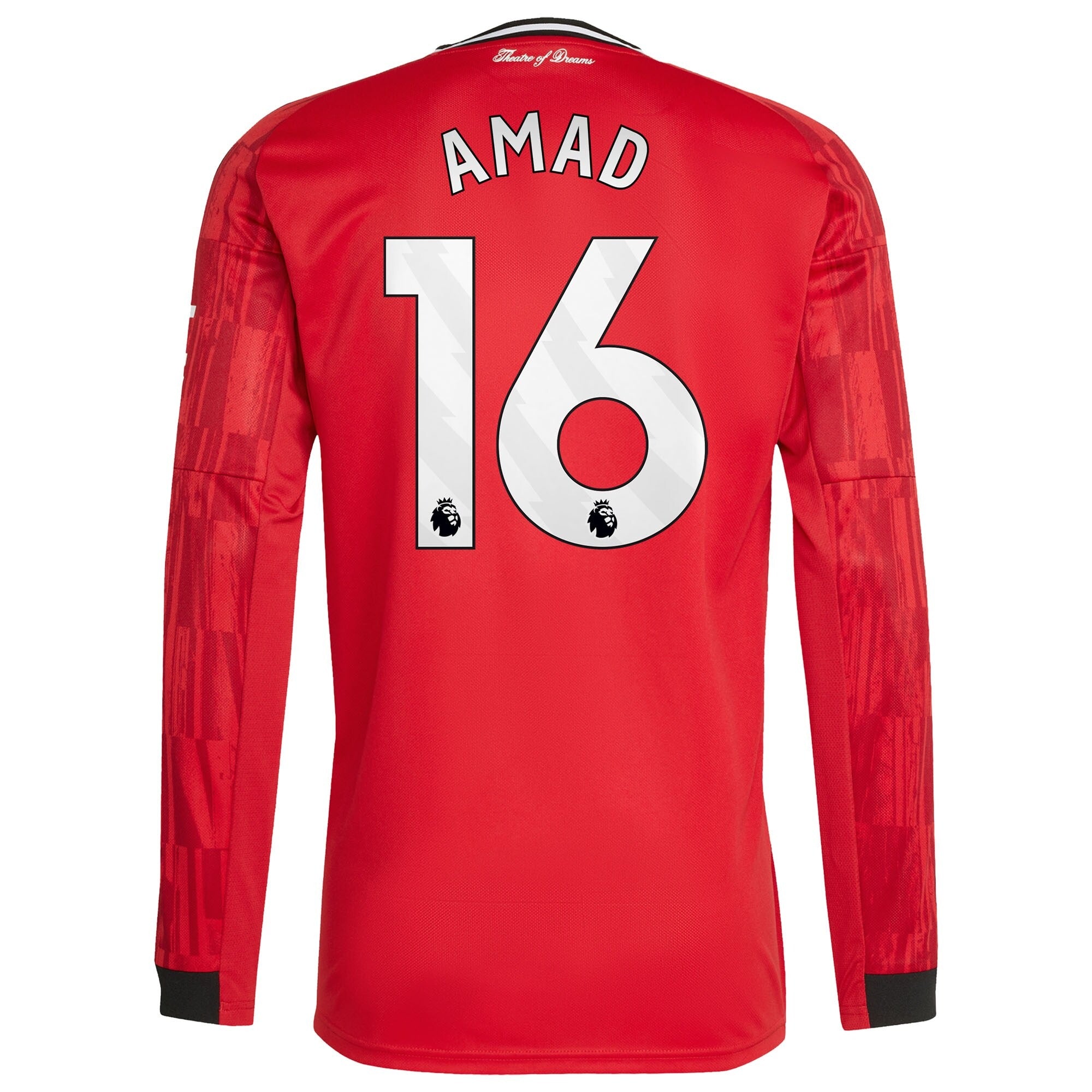 Amad Diallo Manchester United adidas Home 2025/26 Player Long Sleeve Jersey - Red - Jersey Teams World