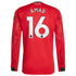 Amad Diallo Manchester United adidas Home 2025/26 Player Long Sleeve Jersey - Red - Jersey Teams World
