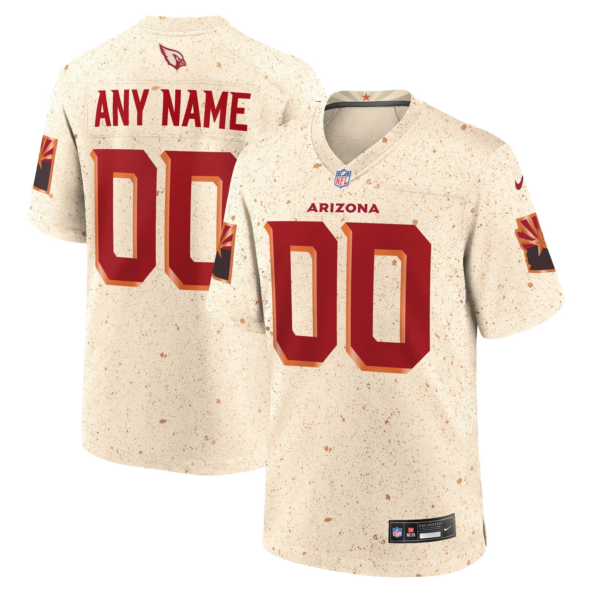 Arizona Cardinals Nike 2026 Rivalries Collection Custom Game Jersey - Natural