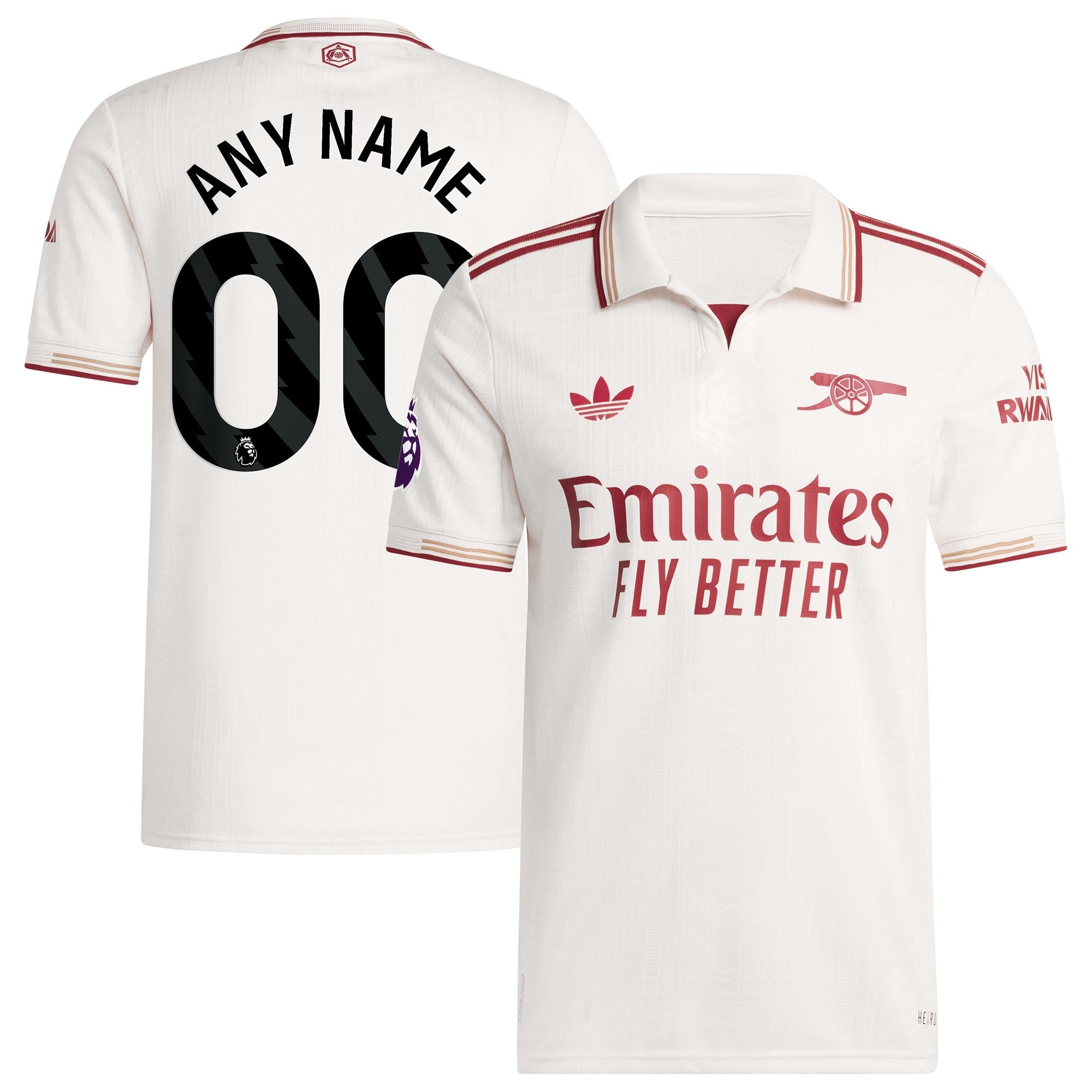 Arsenal adidas 2025/26 Third Custom Jersey - White - Jersey Teams World