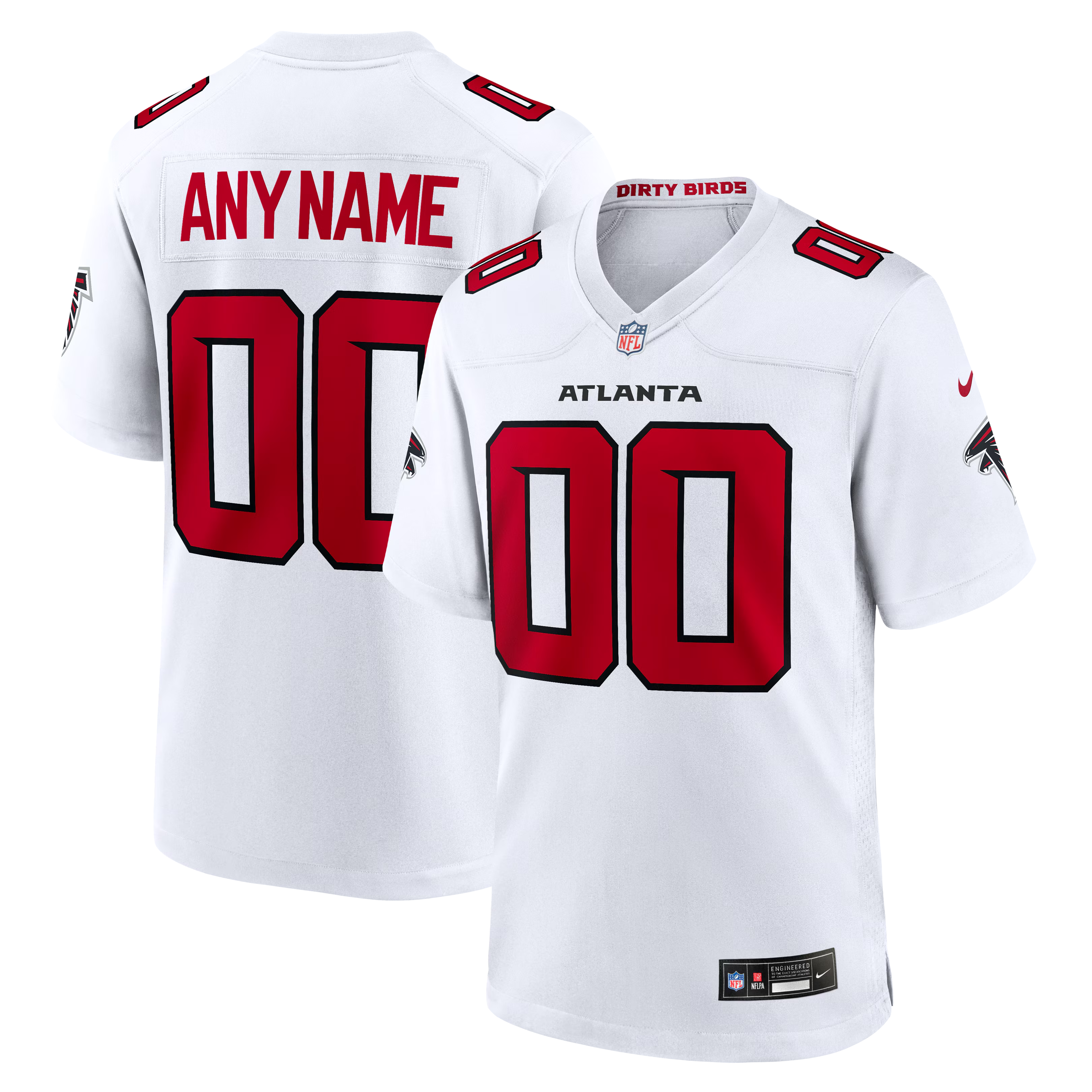 Atlanta Falcons Nike Custom Game Jersey - White