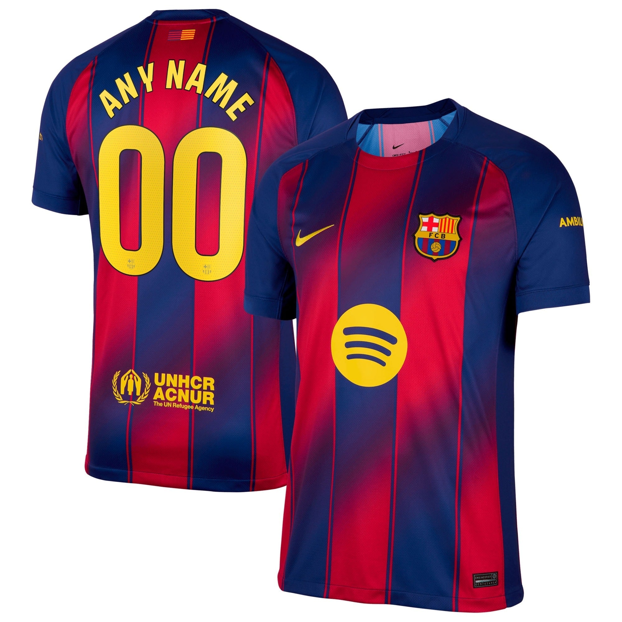 Barcelona 2025/26 Home Custom Jersey - Navy - Jersey Teams World