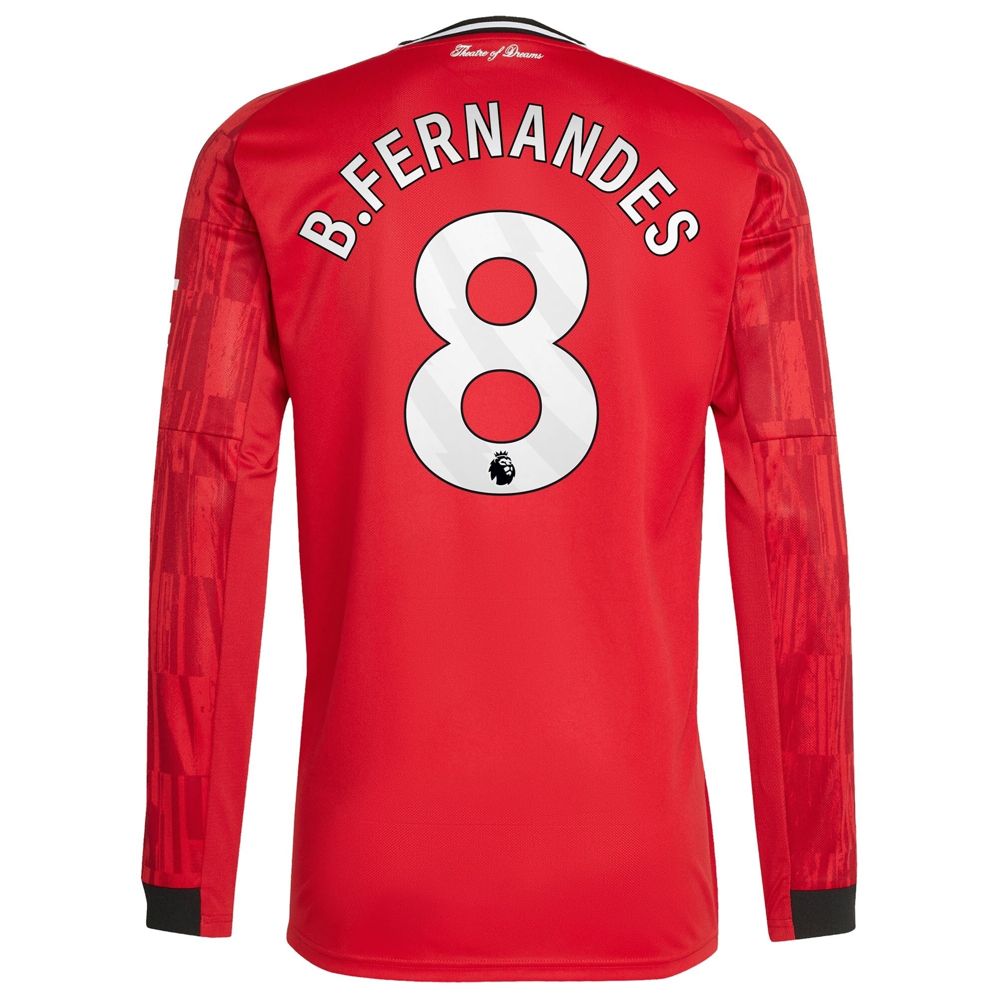 Bruno Fernandes Manchester United adidas Home 2025/26 Player Long Sleeve Jersey - Red - Jersey Teams World