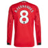 Bruno Fernandes Manchester United adidas Home 2025/26 Player Long Sleeve Jersey - Red - Jersey Teams World