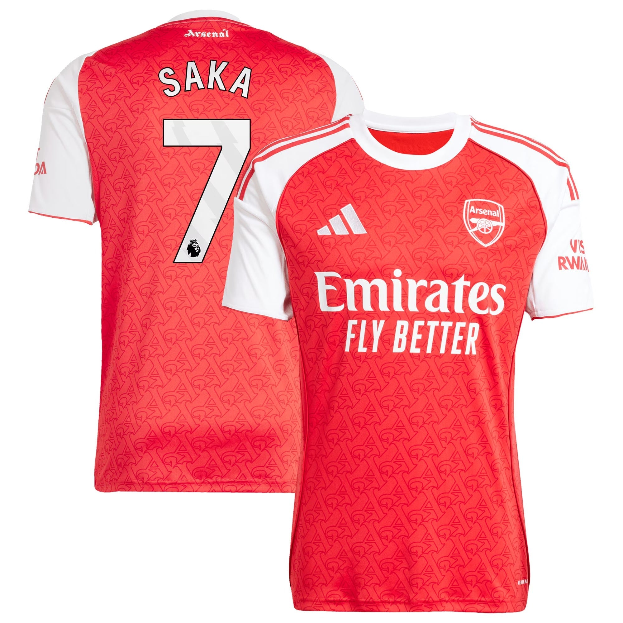 Bukayo Saka Arsenal adidas 2025/26 Home Player Jersey - Red - Jersey Teams World