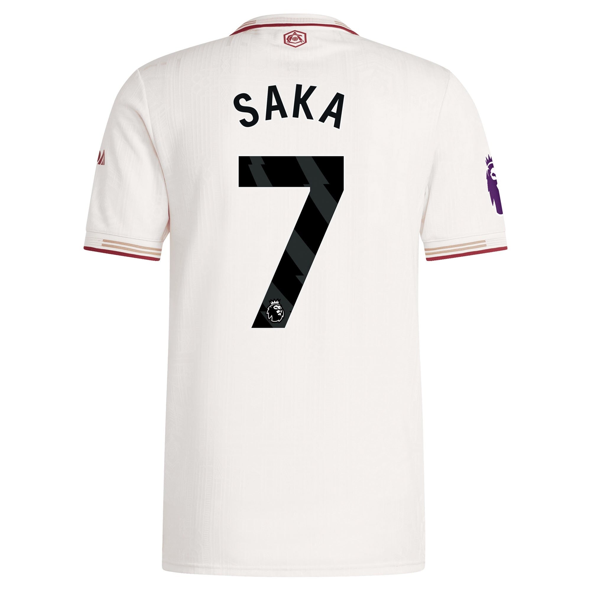 Bukayo Saka Arsenal adidas 2025/26 Third Player Jersey - White - Jersey Teams World