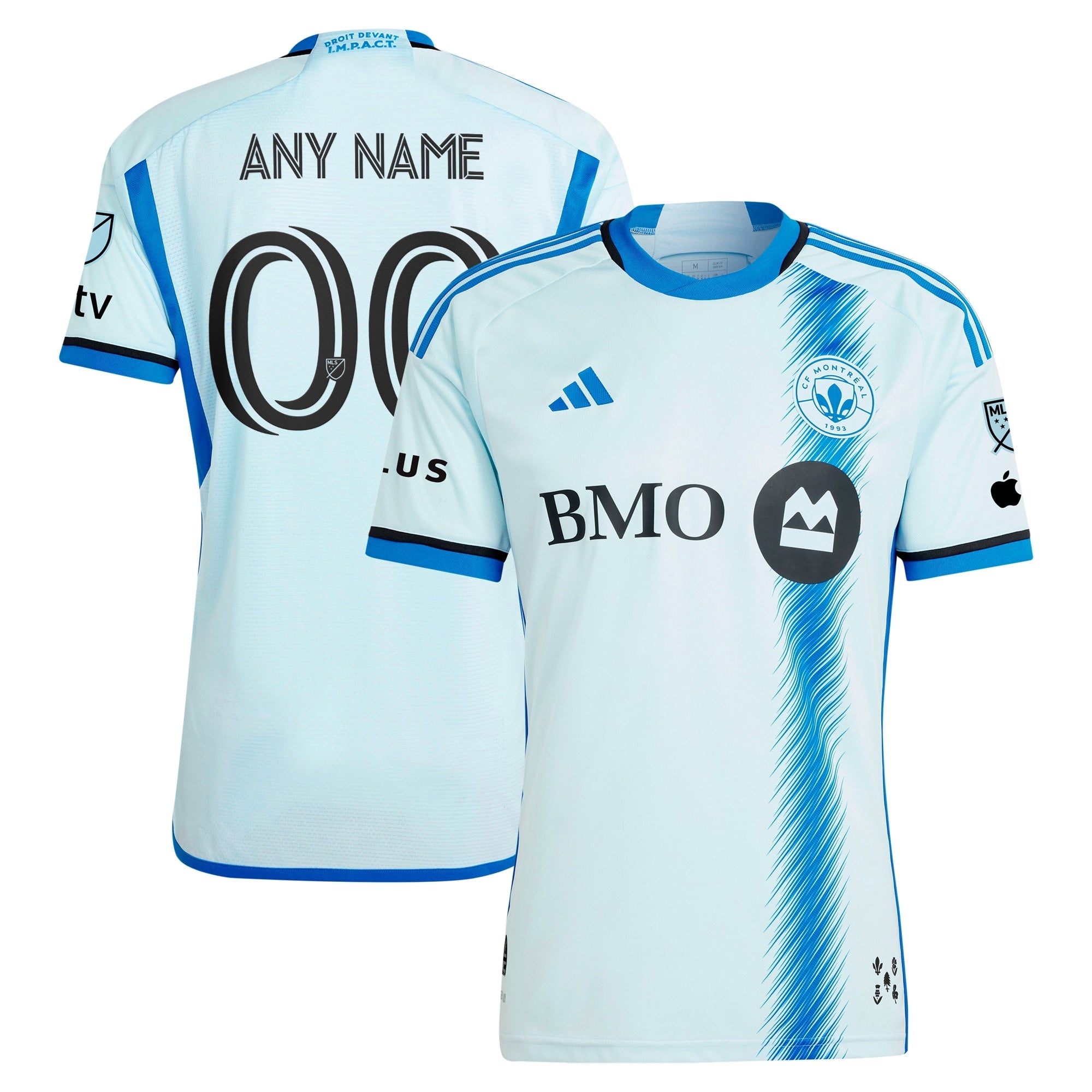 CF Montreal adidas 2024 La Main Custom Jersey – Light Blue - Jersey Teams World