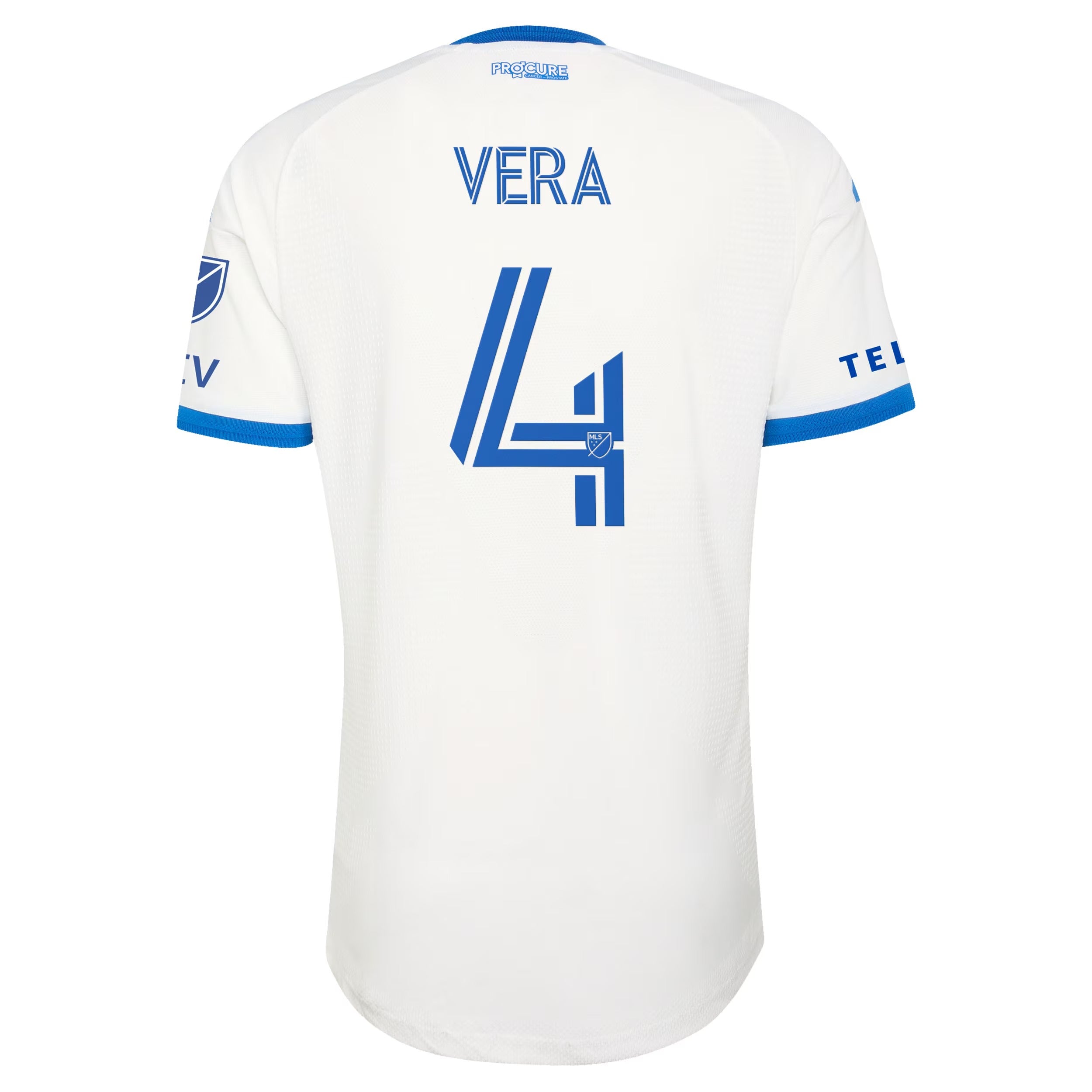 CF Montréal // adidas Vera #4 Official 2026 The Procure On-Field Patch Jersey – White - Jersey Teams World