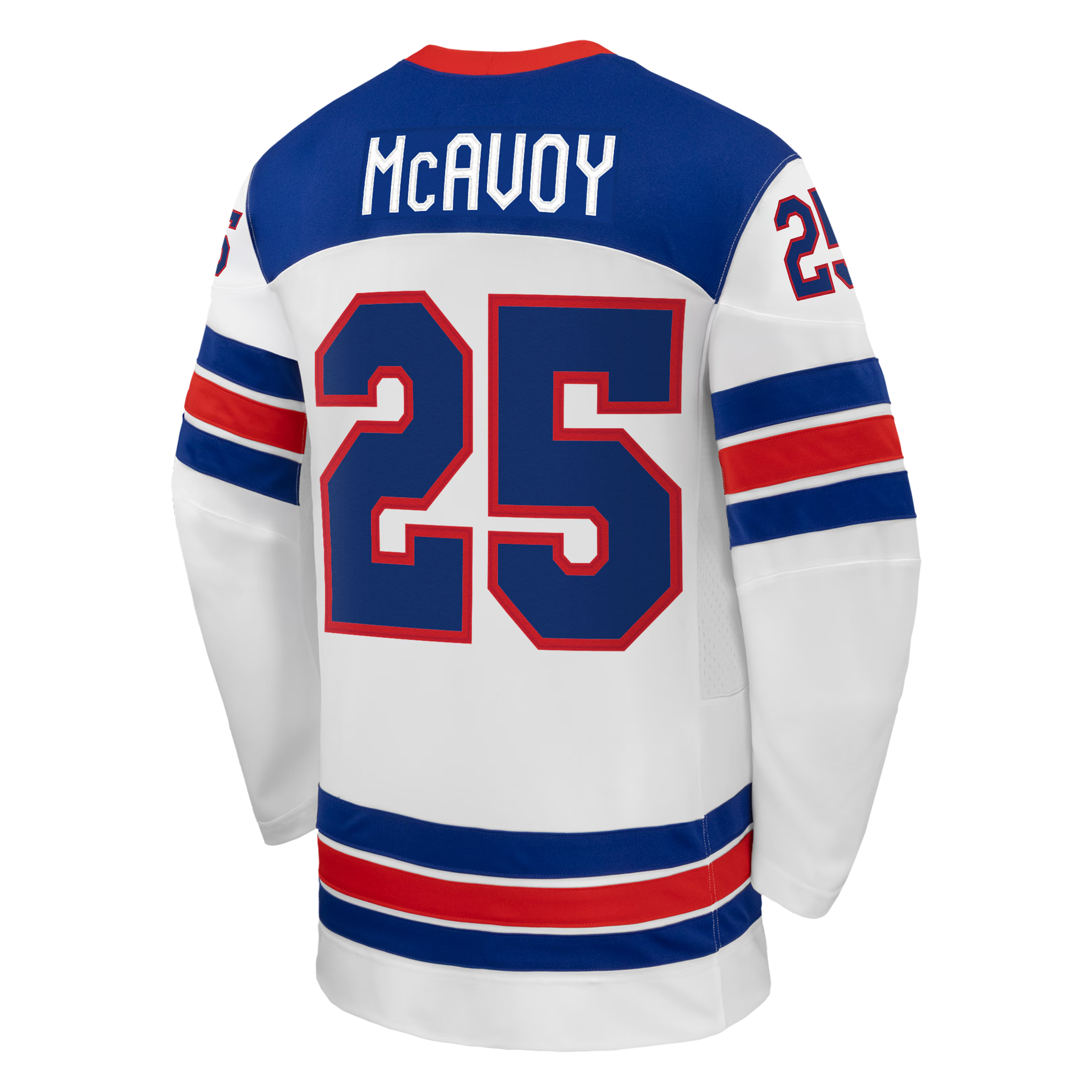 Charlie McAvoy #25 USA Hockey 2026 Away Jersey - Nike White - Jersey Teams World