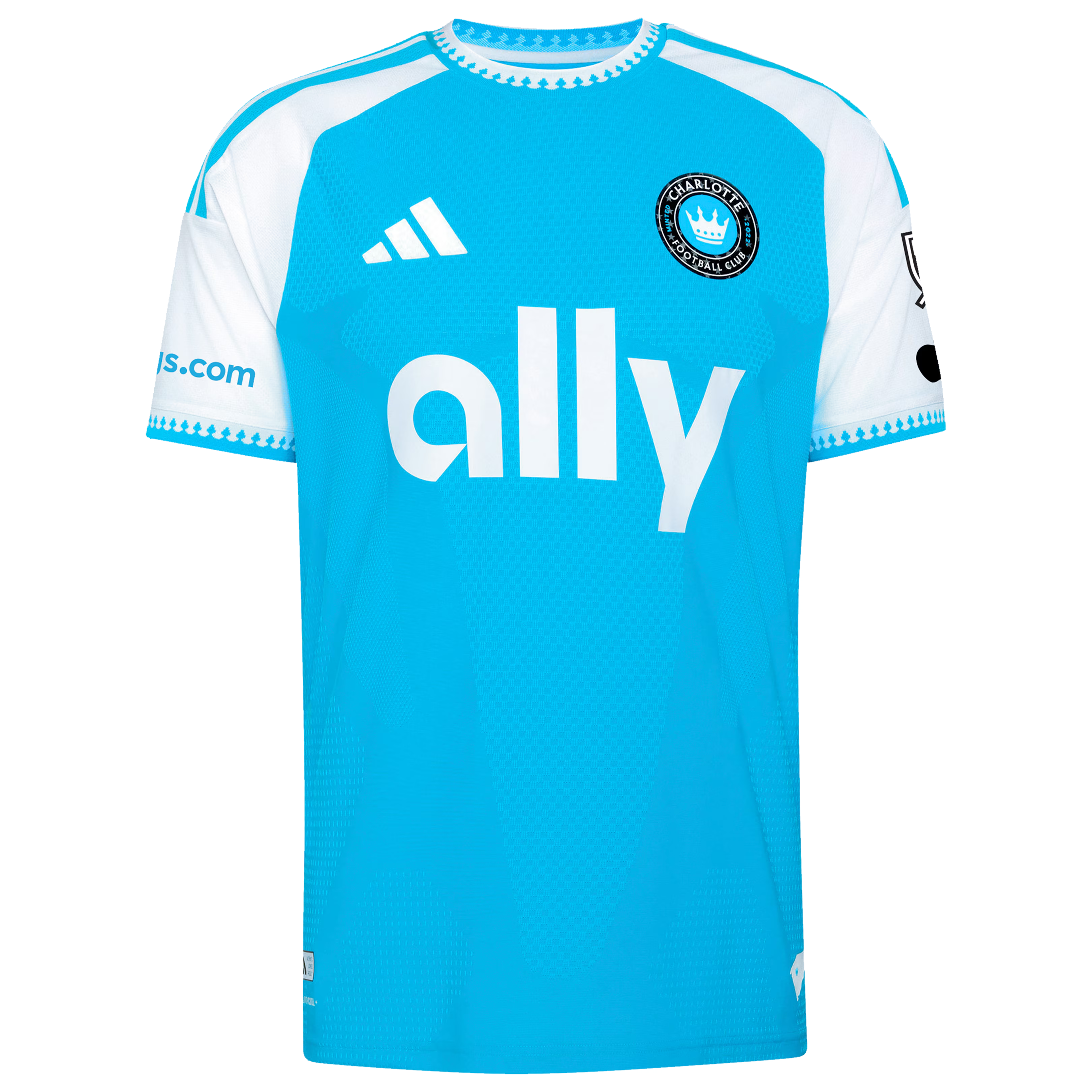 Charlotte FC // adidas Official 2026 Carolina Kit On-Field Patch Custom Jersey – Blue - Jersey Teams World