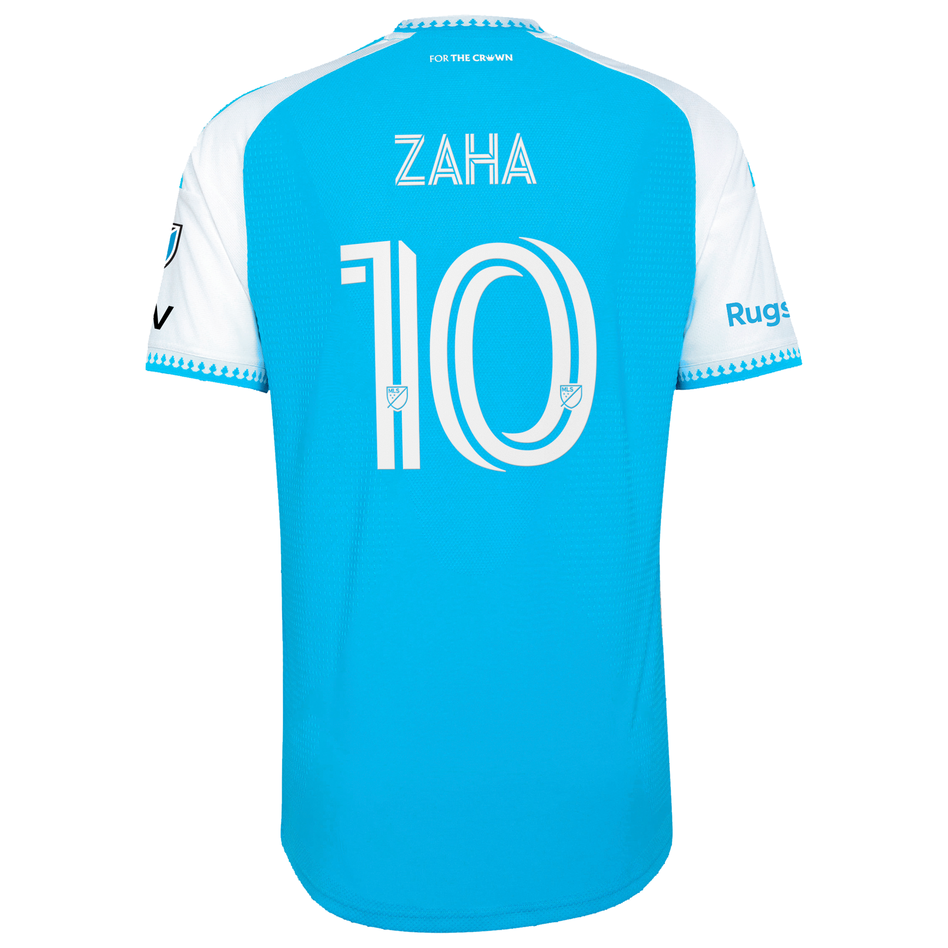 Charlotte FC // adidas Wilfried Zaha #10 Official 2026 Carolina Kit On-Field Patch Jersey – Blue - Jersey Teams World