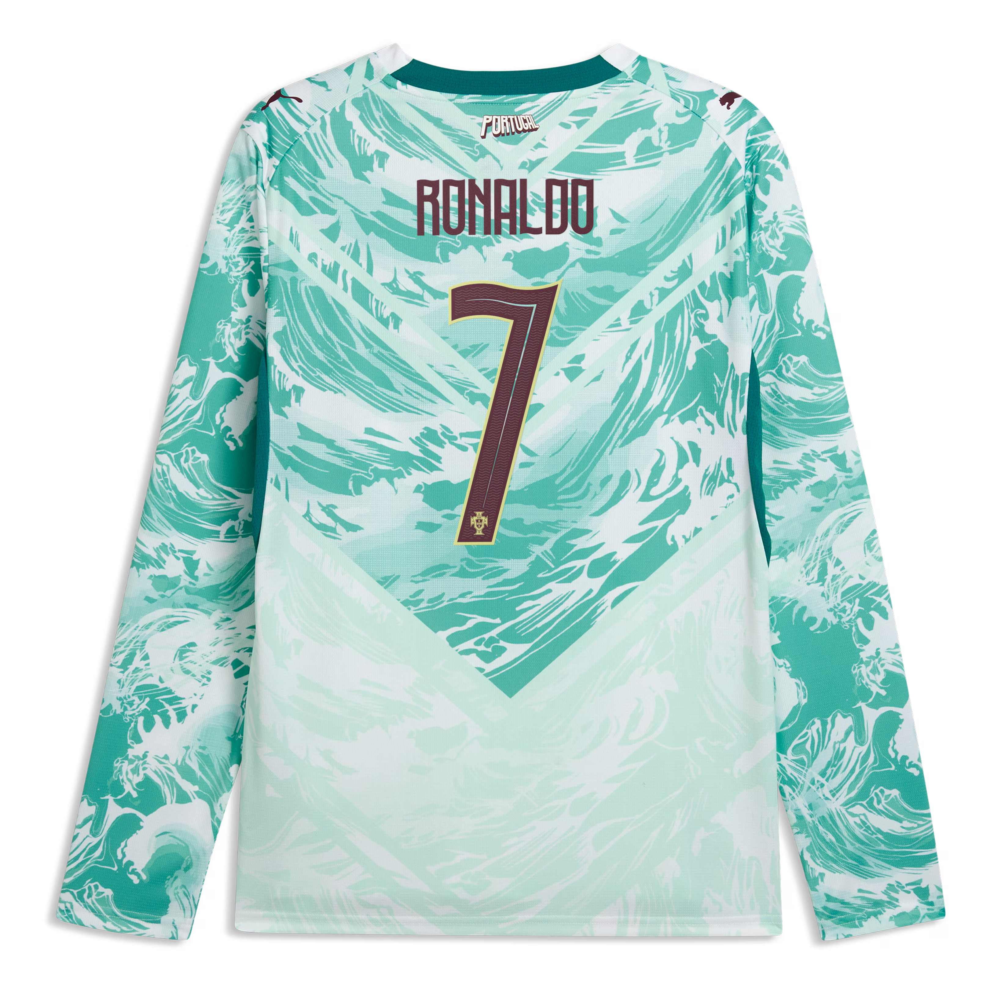 Cristiano Ronaldo #7 Portugal 2026 Long Sleeve Away Jersey - Puma White - Jersey Teams World