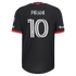 D.C. United // adidas Gabriel Pirani #10 Official 2026 Black-and-Red On-Field Patch Jersey – Black - Jersey Teams World
