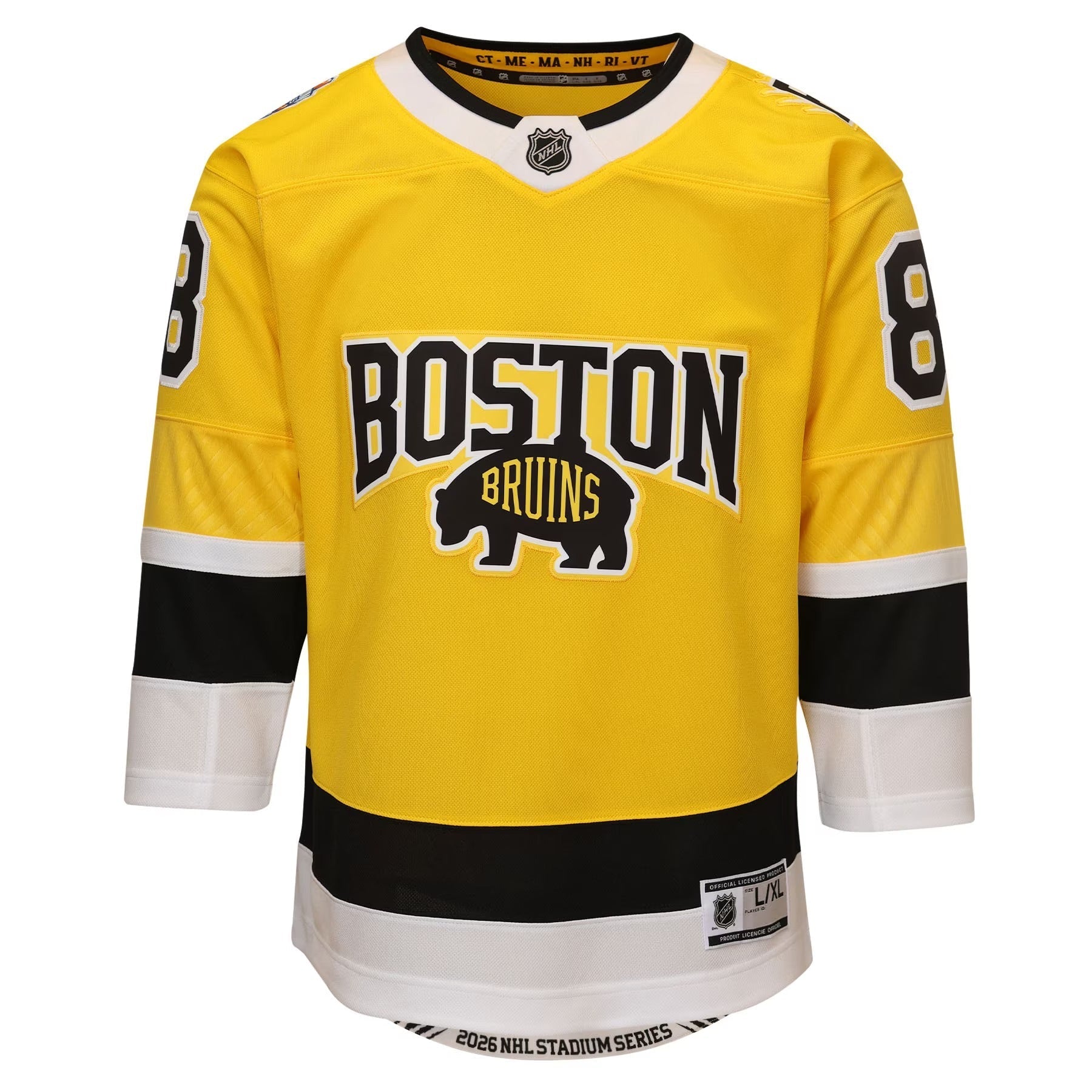 David Pastrňák Boston Bruins Outerstuff 2026 NHL Stadium Series Premier Jersey – Gold - Jersey Teams World