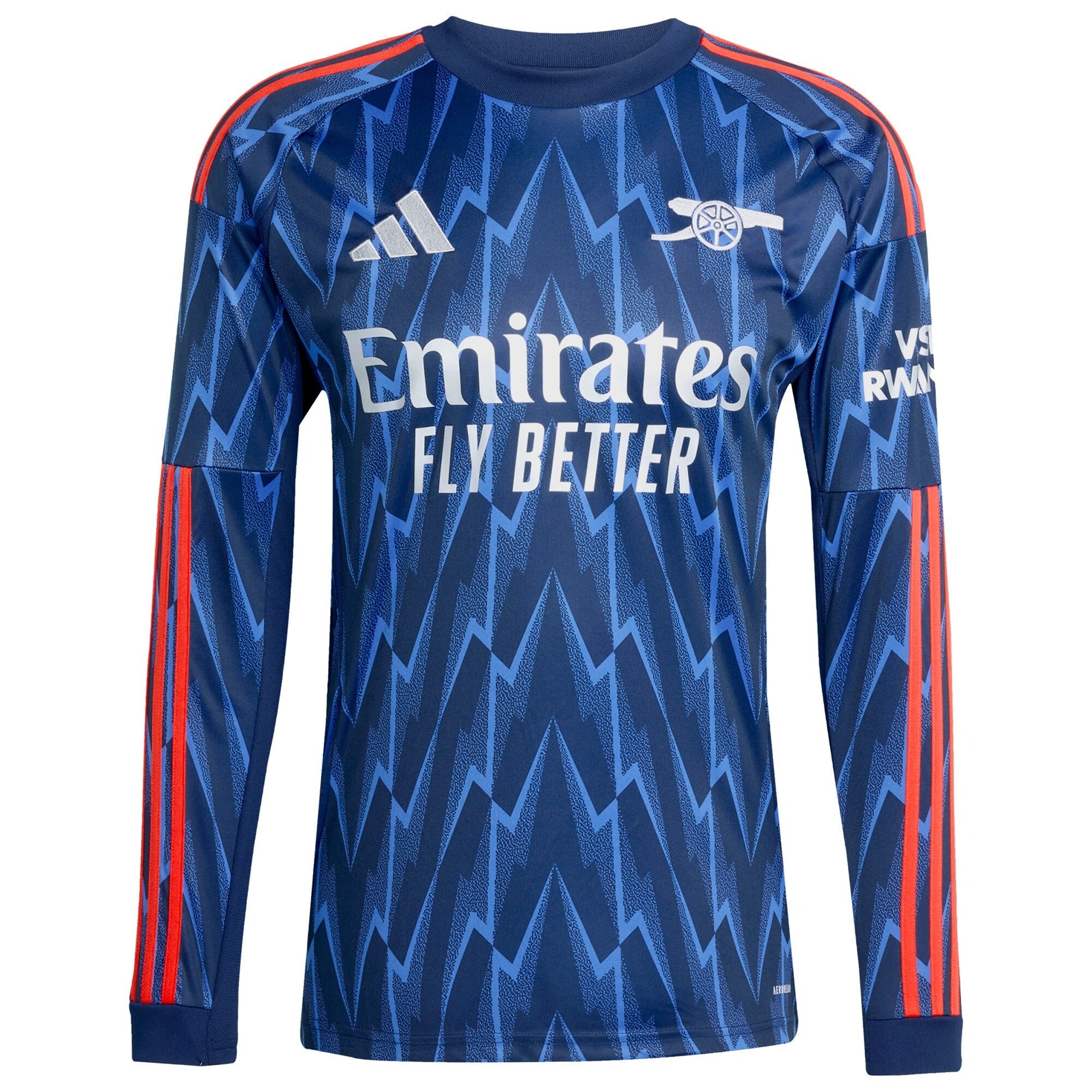 Declan Rice Arsenal adidas 2025/26 Away Long Sleeve Player Jersey - Blue