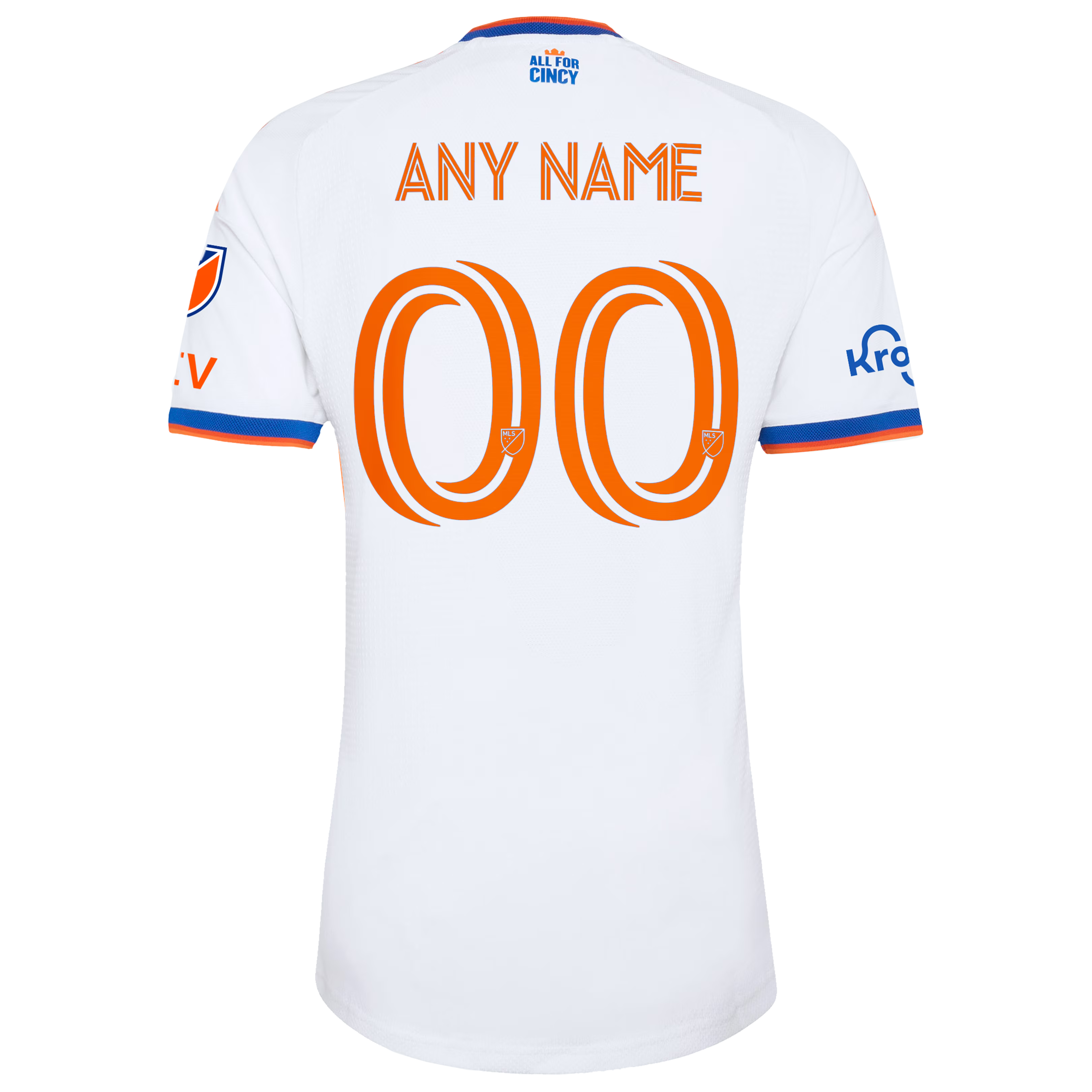 FC Cincinnati // adidas Official 2026 The Seven Hills On-Field Patch Custom Jersey – White - Jersey Teams World