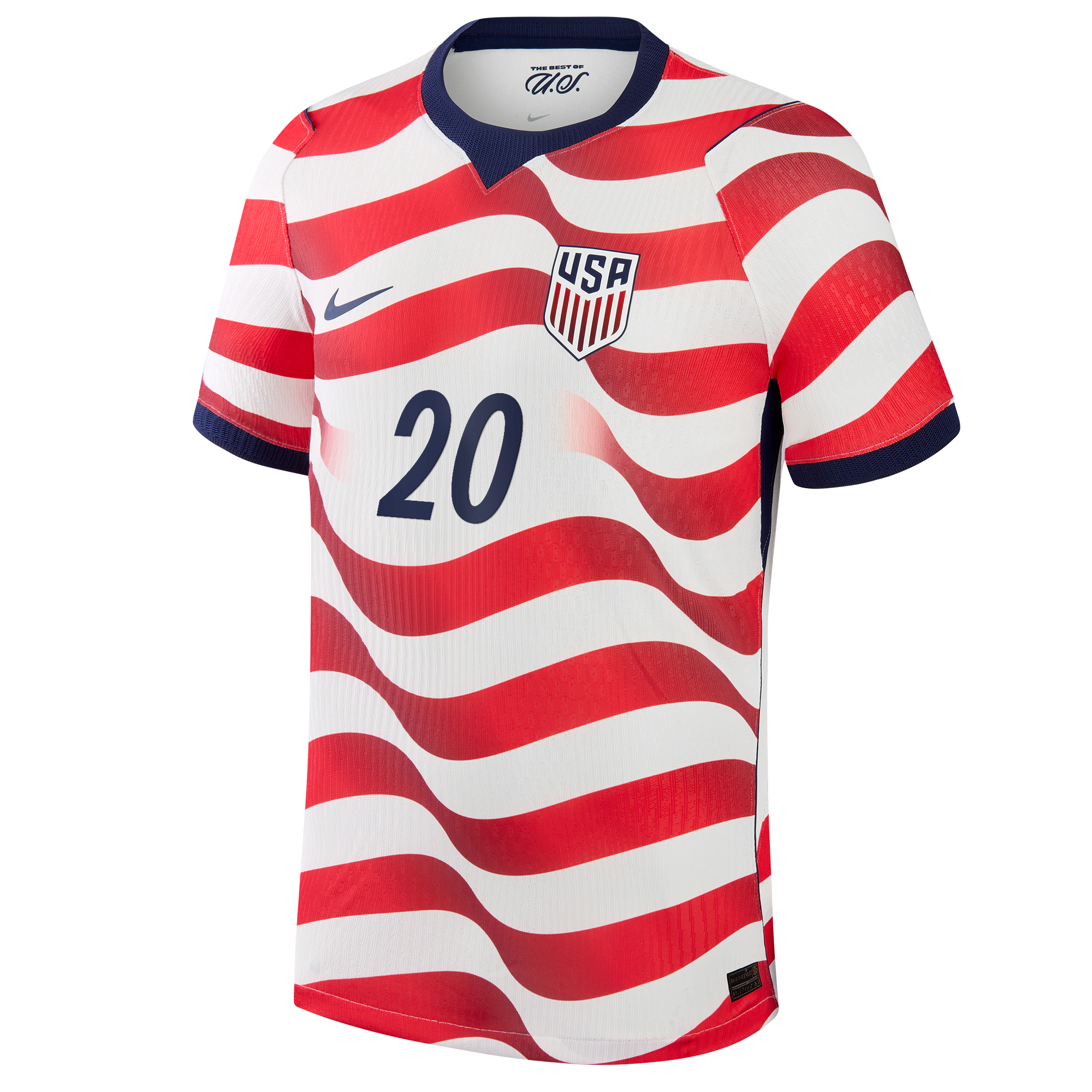 Folarin Balogun USMNT 2026 Home Match Jersey White | Nike USA Soccer Jersey - Jersey Teams World