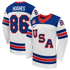 Jack Hughes #86 USA Hockey 2026 Away Jersey - Nike White - Jersey Teams World