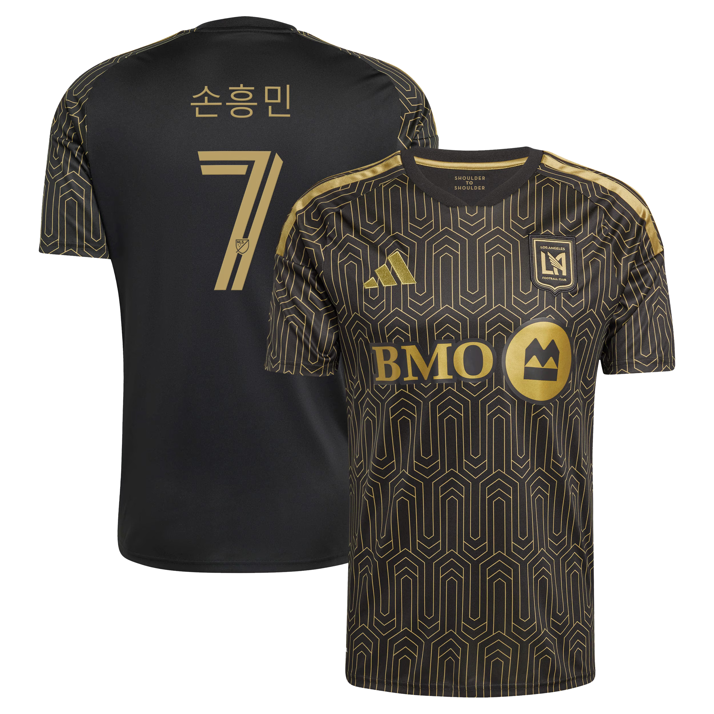 LAFC // adidas Son Heung-min #7 Official 2026 Primary On-Field Patch Jersey – Black - Jersey Teams World