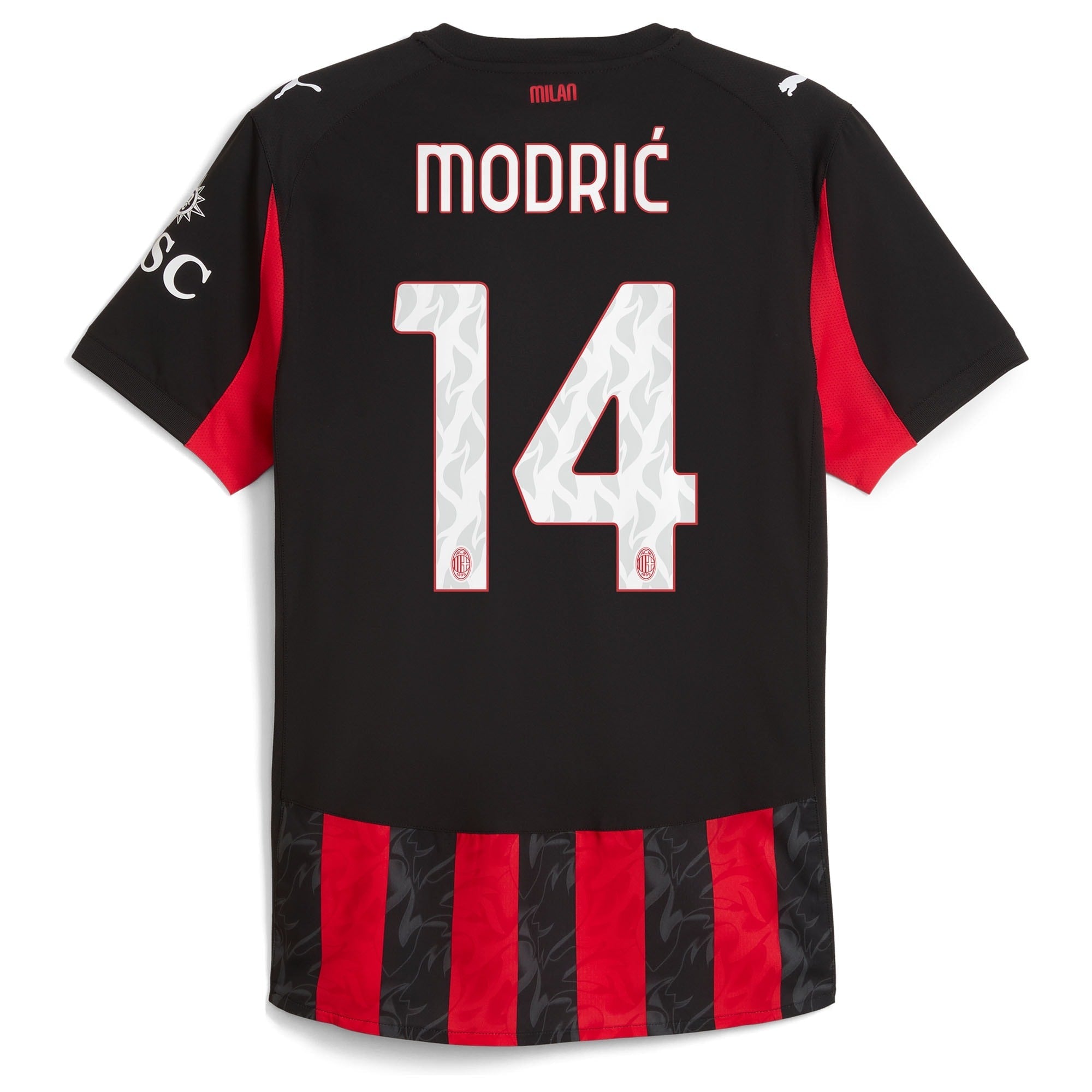 Luka Modric AC Milan Puma 2025/26 Home Jersey - Red - Jersey Teams World