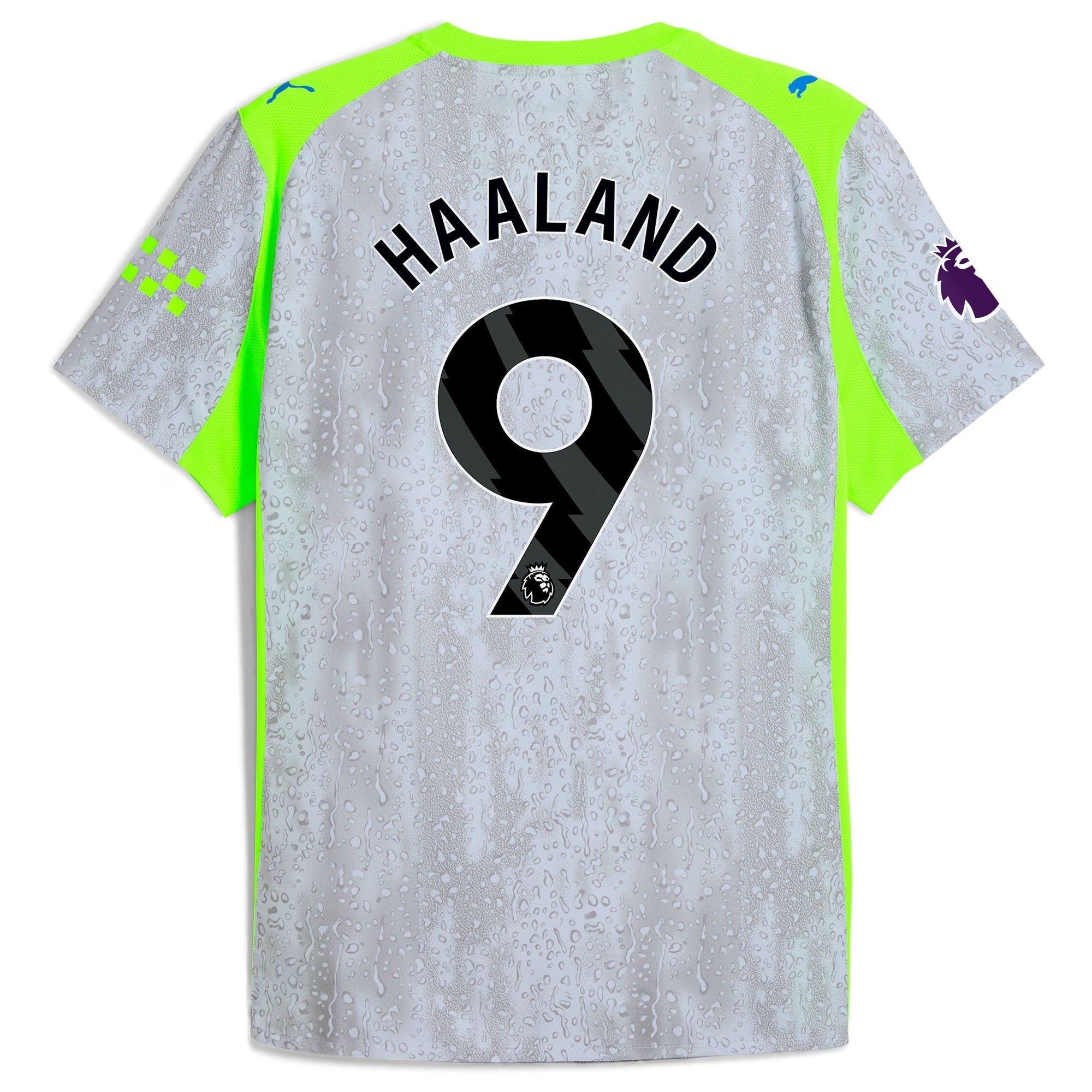Erling Haaland Manchester City Puma 2025/26 Third Jersey - Green/Neon Green