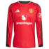 Manchester United adidas Home 2025/26 Custom Long Sleeve Jersey - Red