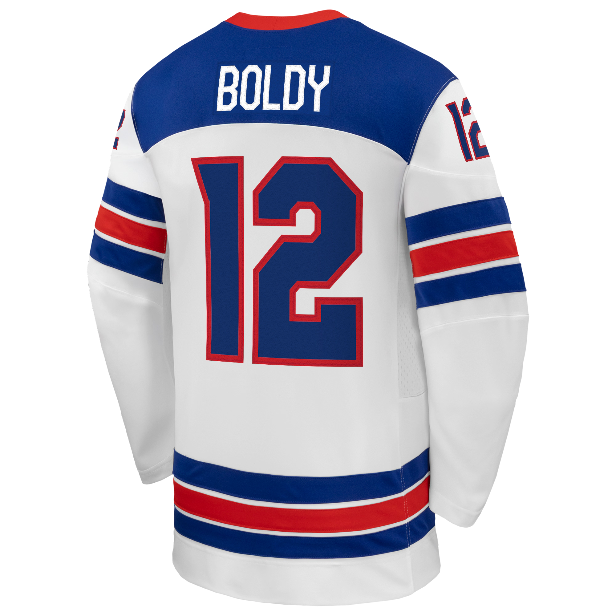 Matthew Boldy #12 USA Hockey 2026 Away Jersey - Nike White - Jersey Teams World