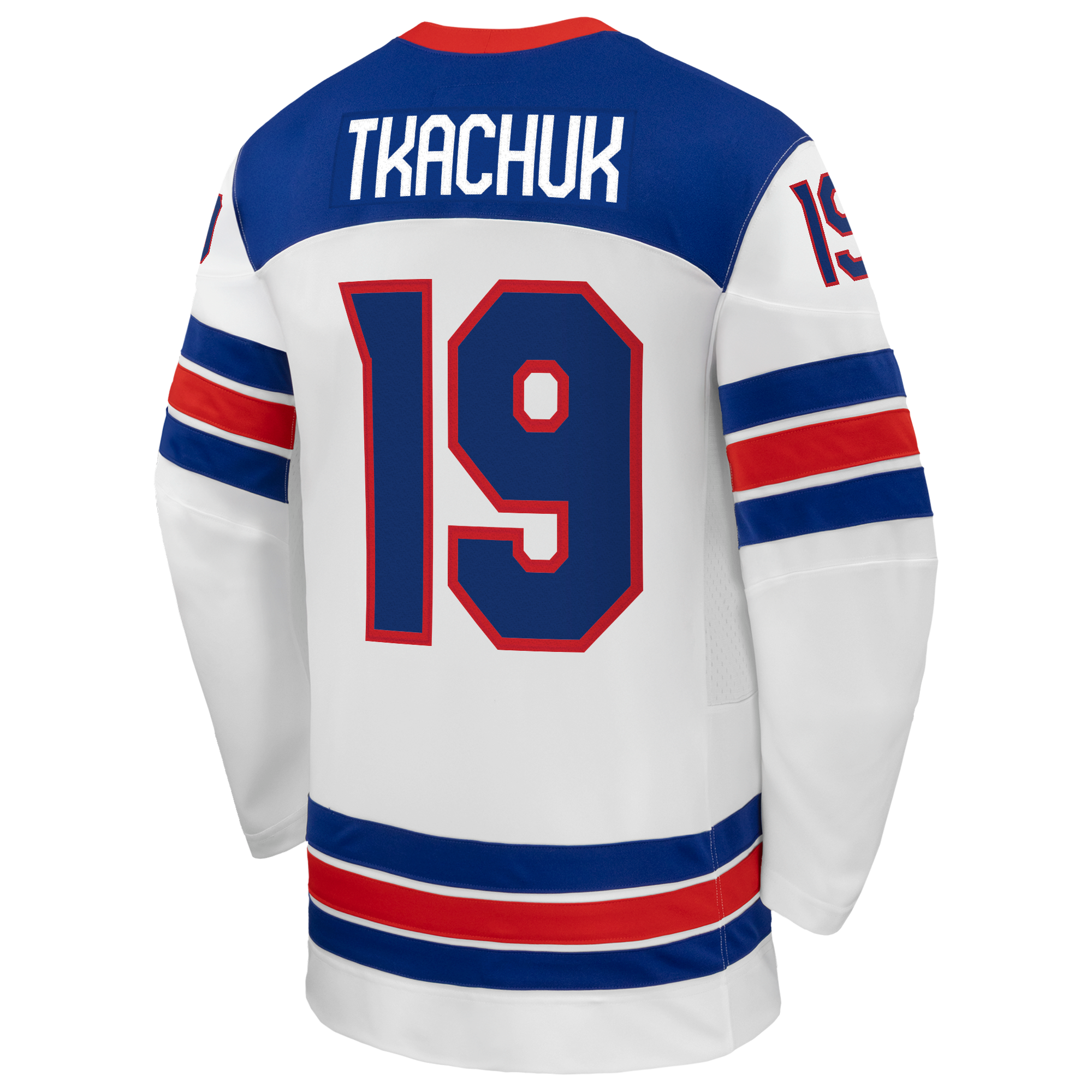 Matthew Tkachuk #19 USA Hockey 2026 Away Jersey - Nike White - Jersey Teams World