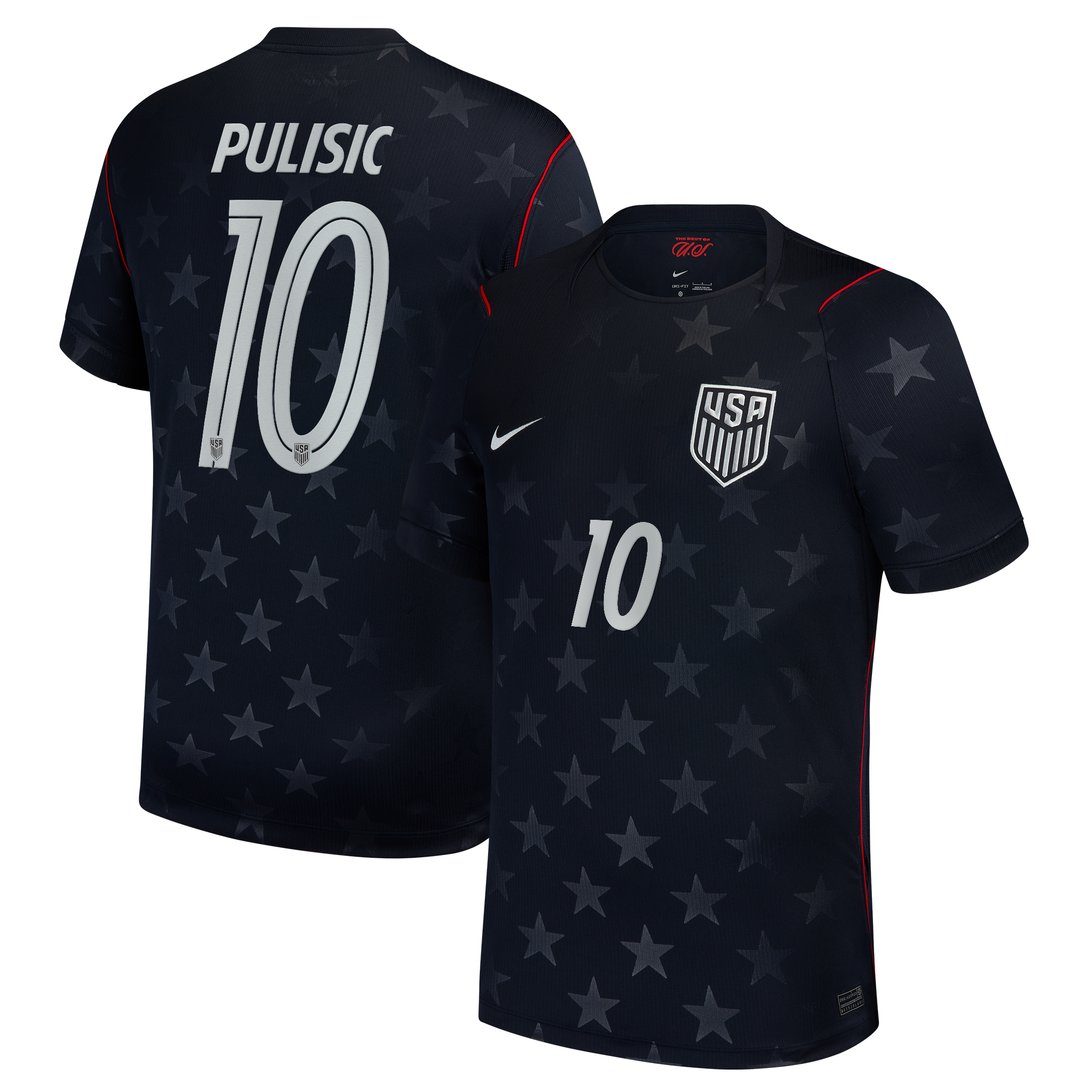 Nike Men's USMNT 2026 Away Stadium Jersey - Christian Pulisic #10 (Obsidian Blue)