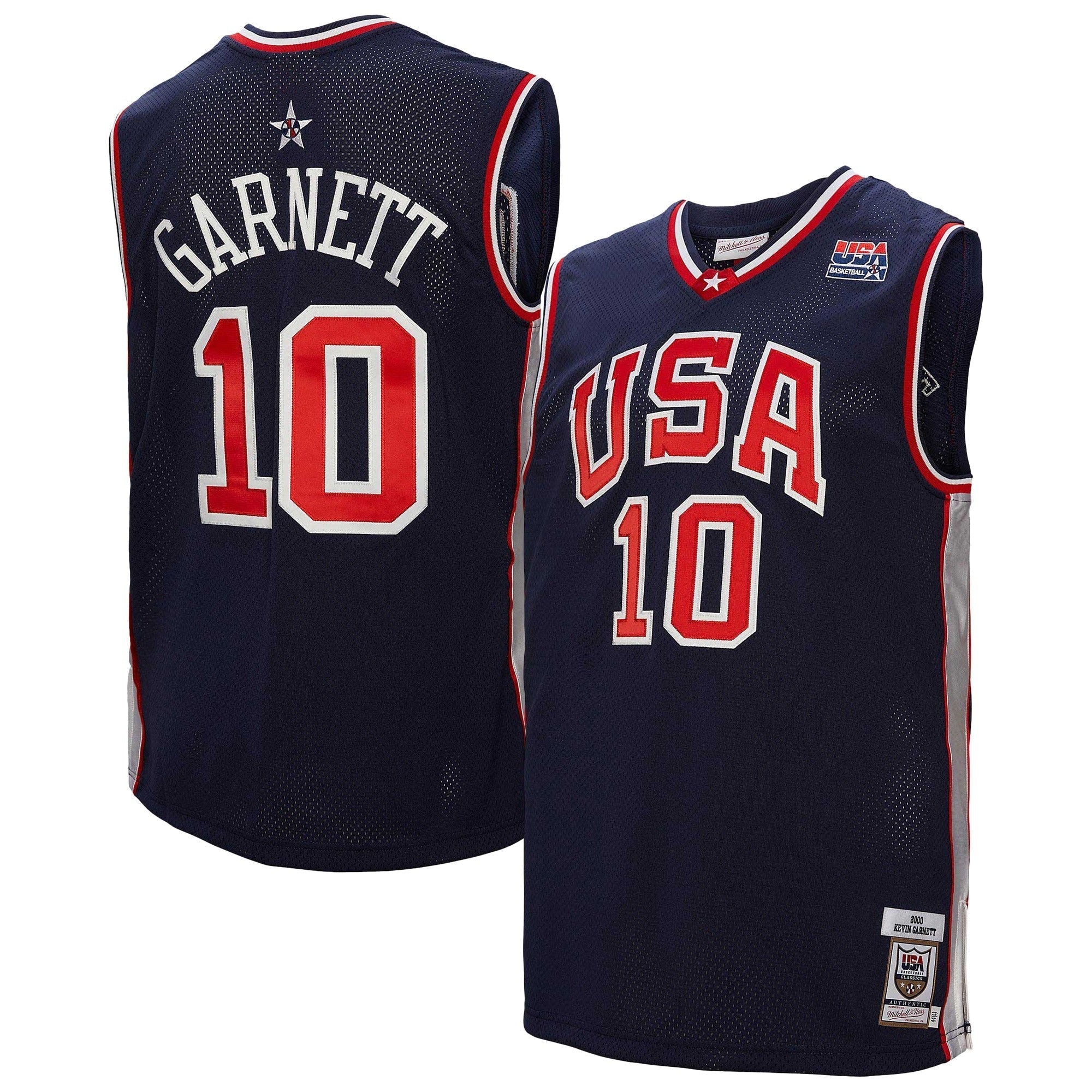 Mitchell & Ness Kevin Garnett USA Basketball 2000 Authentic Jersey – Navy - Jersey Teams World