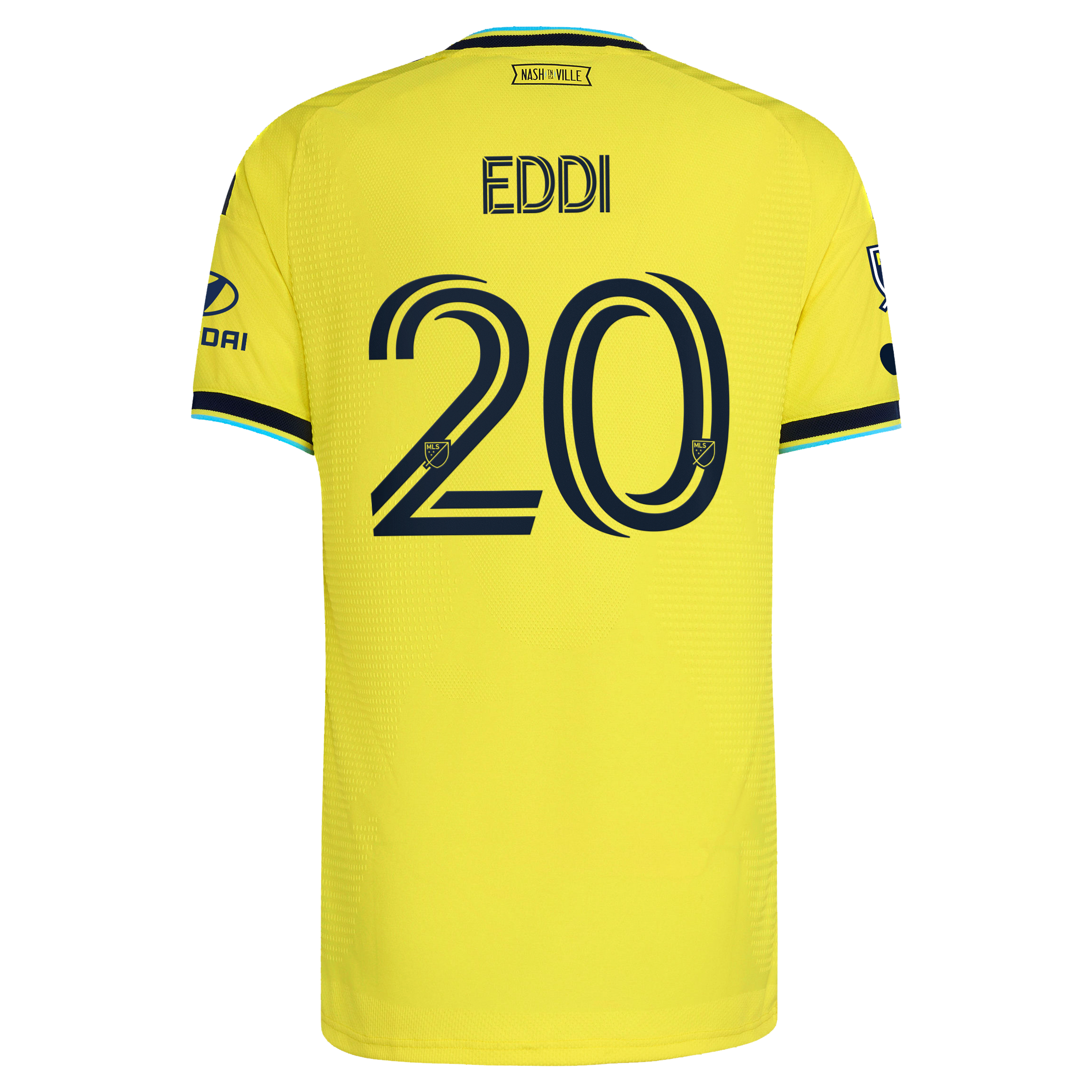 Nashville SC // Edvard Tagseth #20 Official 2026 The Reverb On-Field Patch Jersey – Yellow - Jersey Teams World