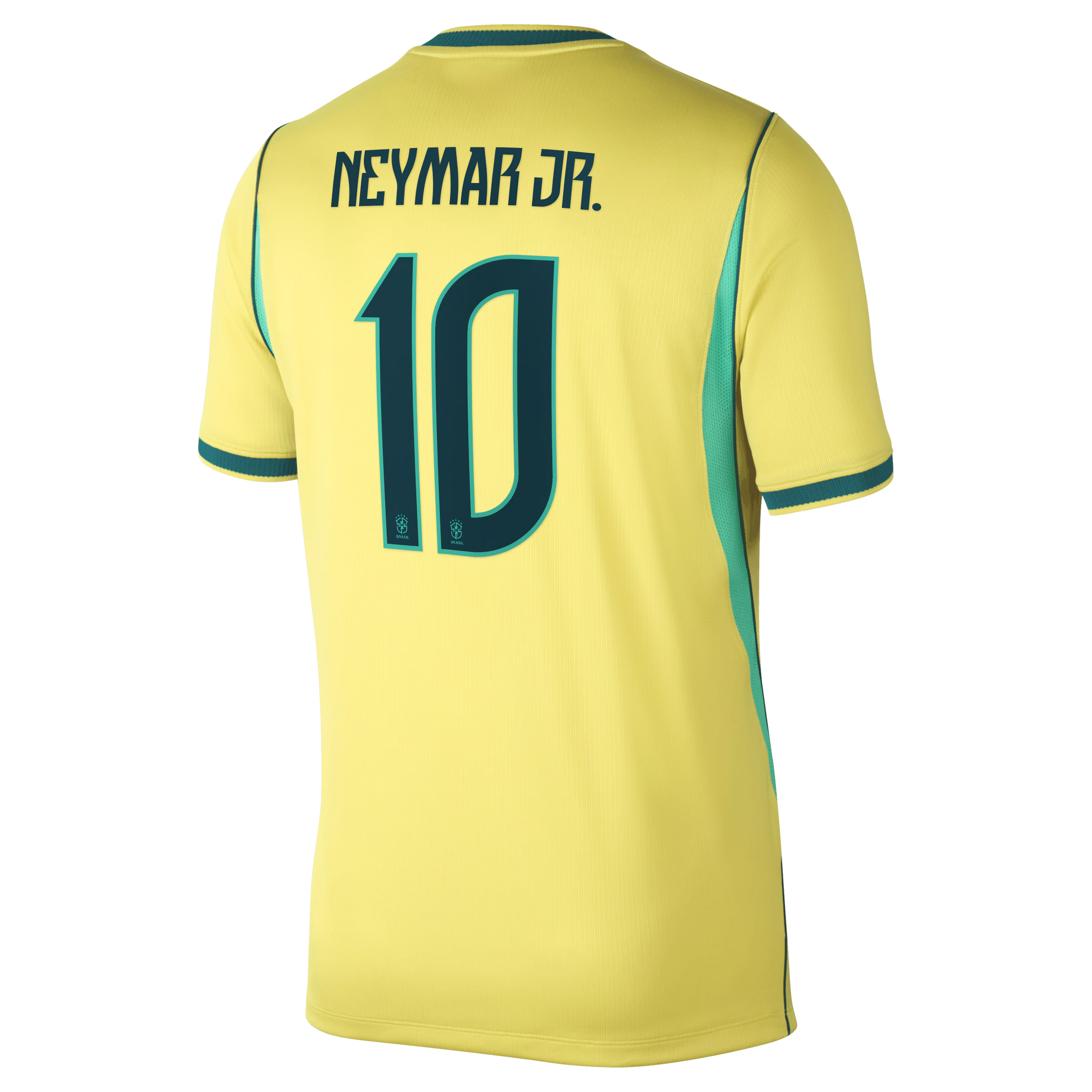 Nike Men's Brazil National Team 2026 Home Stadium Jersey - Neymar Jr. #10 (Yellow)
