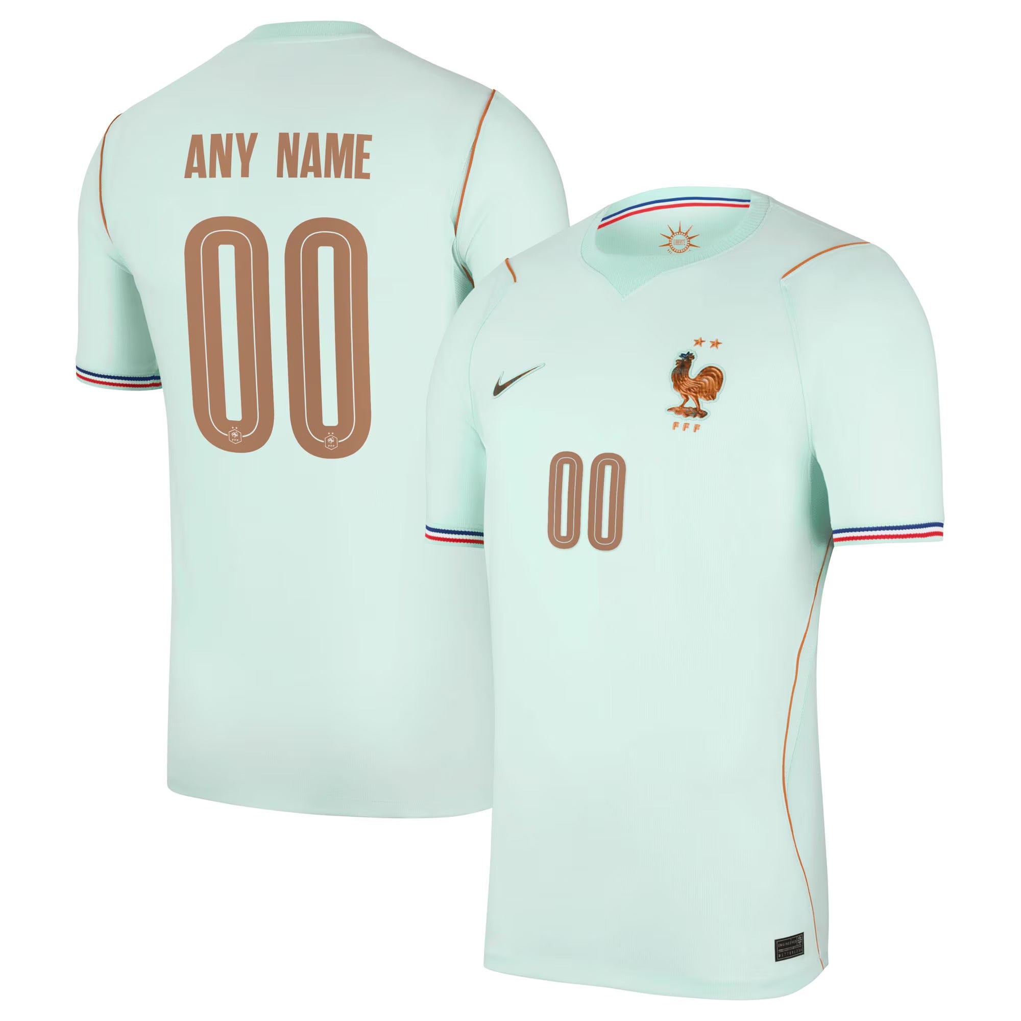 Nike Men's France National Team 2026 Away Stadium Custom Jersey (Green)