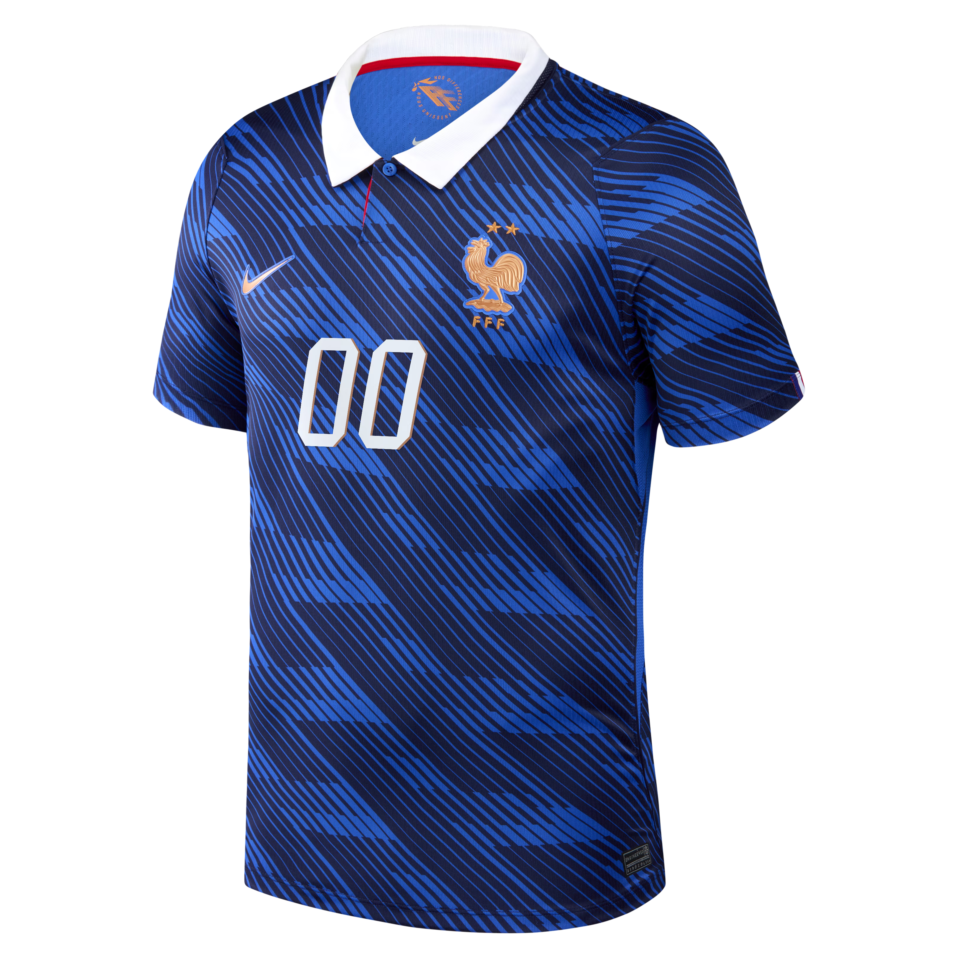 Nike Men's France National Team 2026 Home Stadium Custom Jersey (Blue)