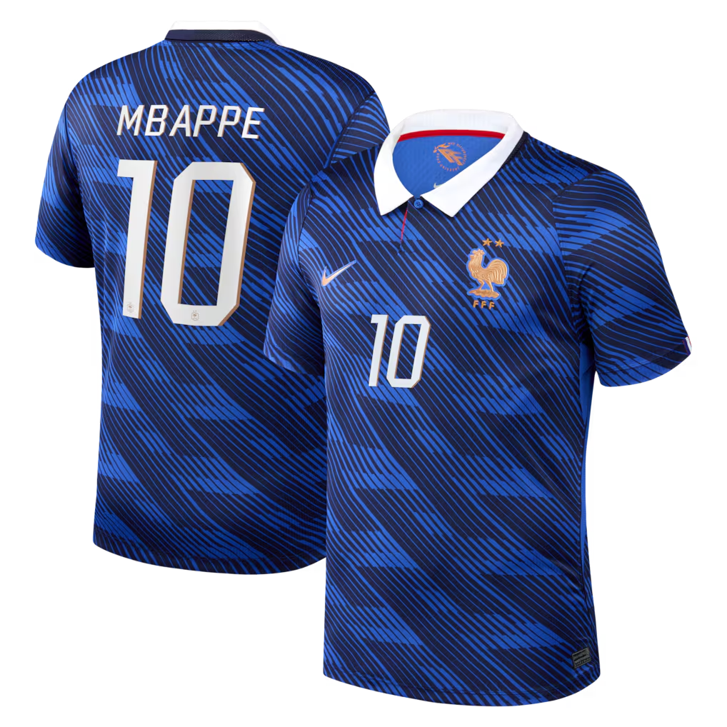 Nike Men's France National Team 2026 Home Stadium Jersey - Kylian Mbappé #10 (Blue)