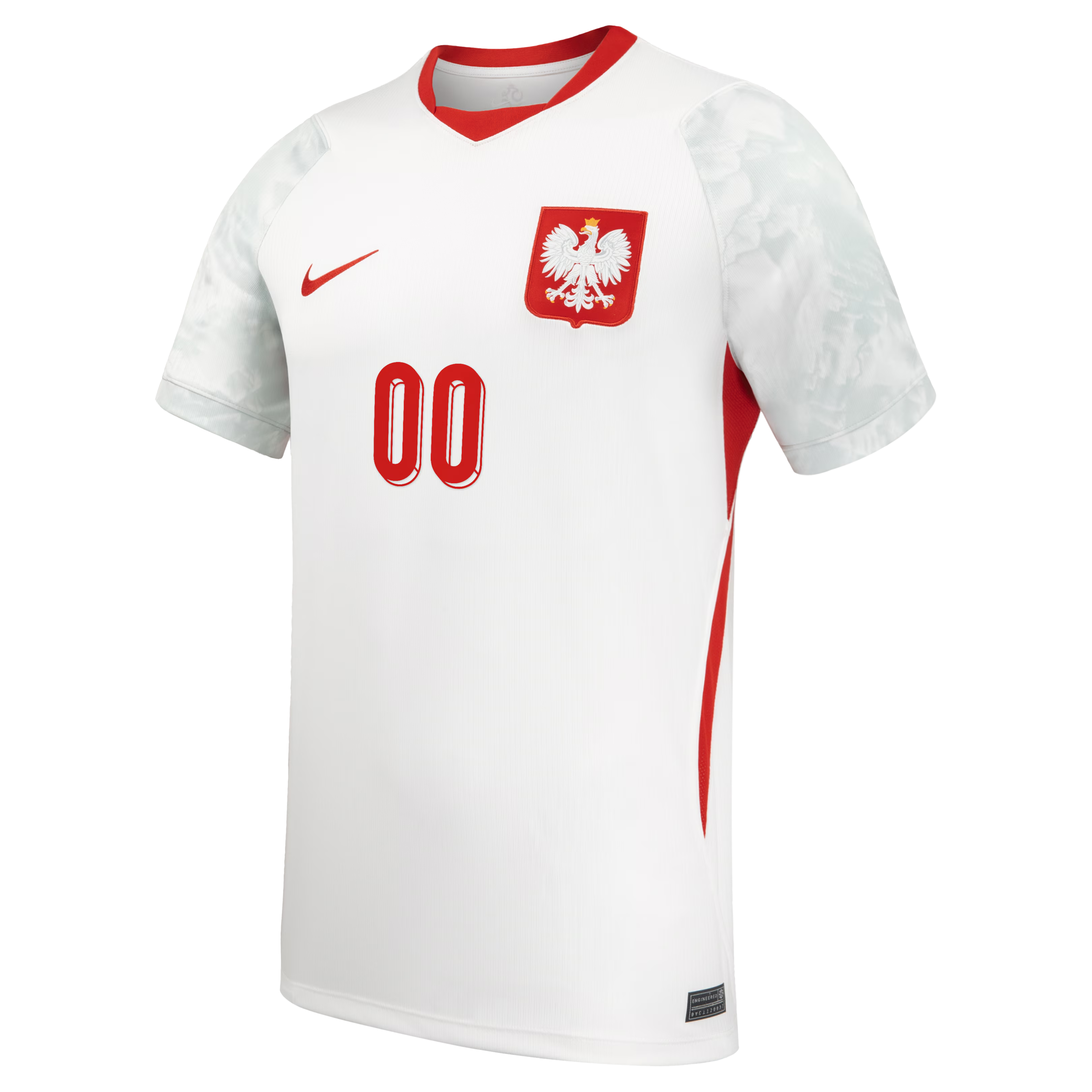 Nike Men's Poland National Team 2026 Home Stadium Custom Jersey (White)