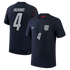 Nike Men's USMNT 2026 Away Match Authentic Jersey - Tyler Adams #4 (Obsidian Blue)