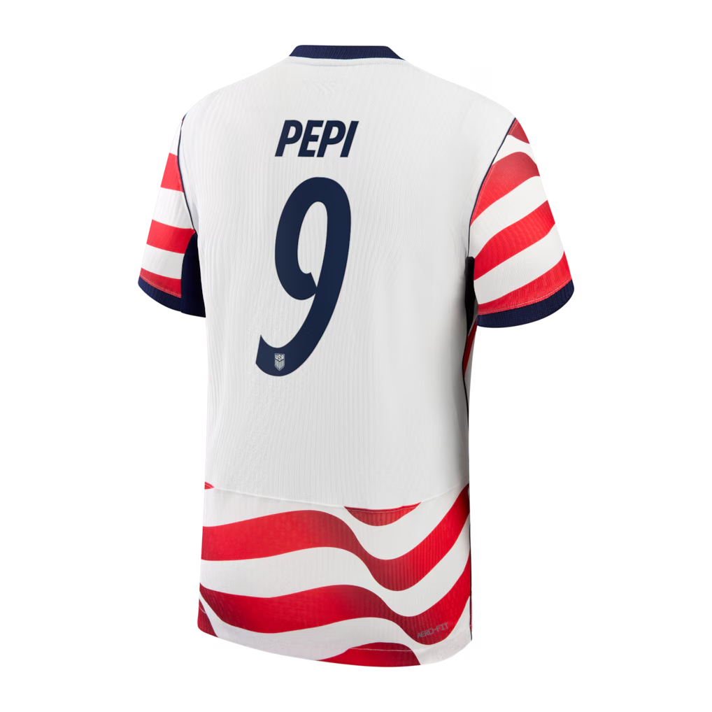 Nike Men's USMNT 2026 Home Match Authentic Jersey - Ricardo Pepi #9 (White)