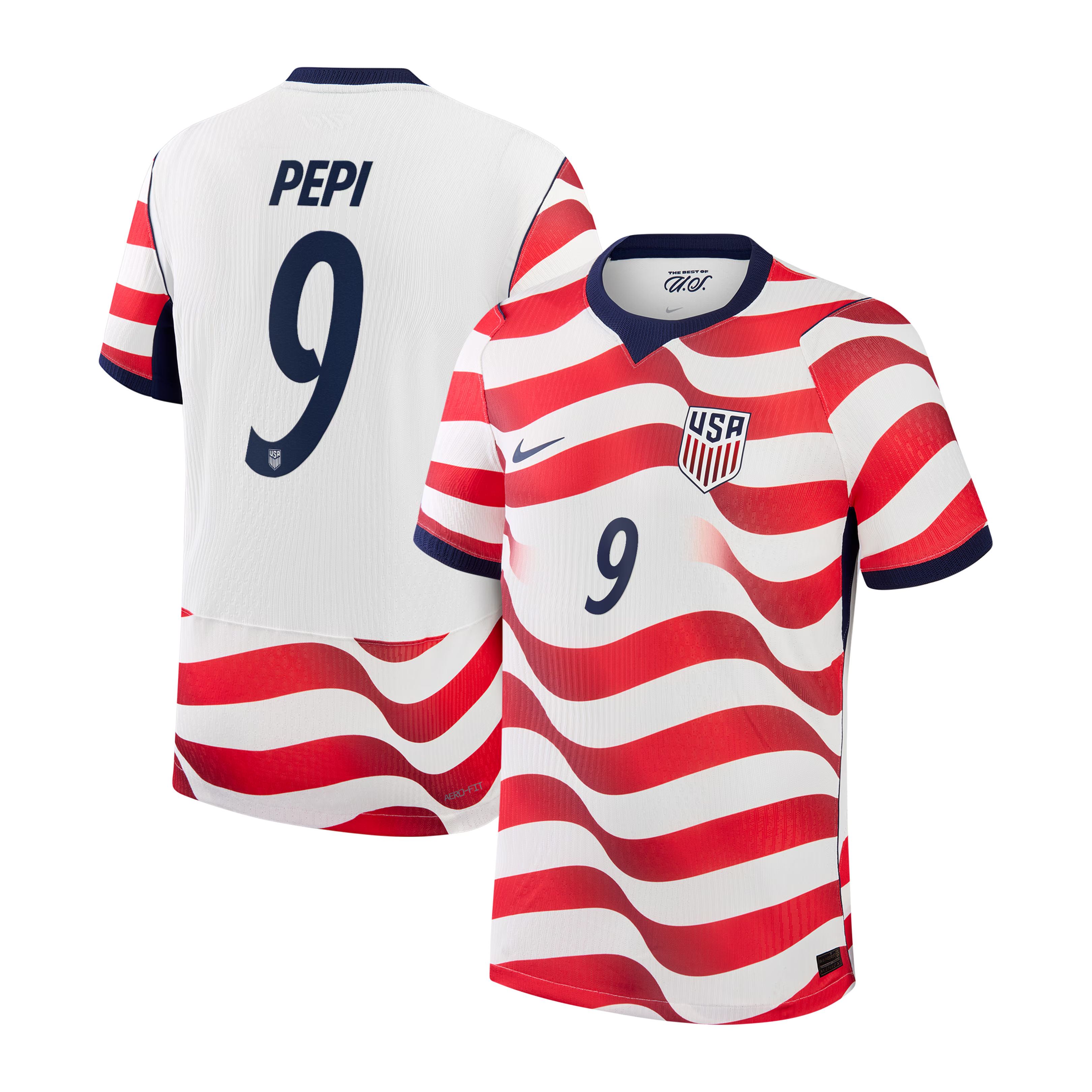 Nike Men's USMNT 2026 Home Match Authentic Jersey - Ricardo Pepi #9 (White)