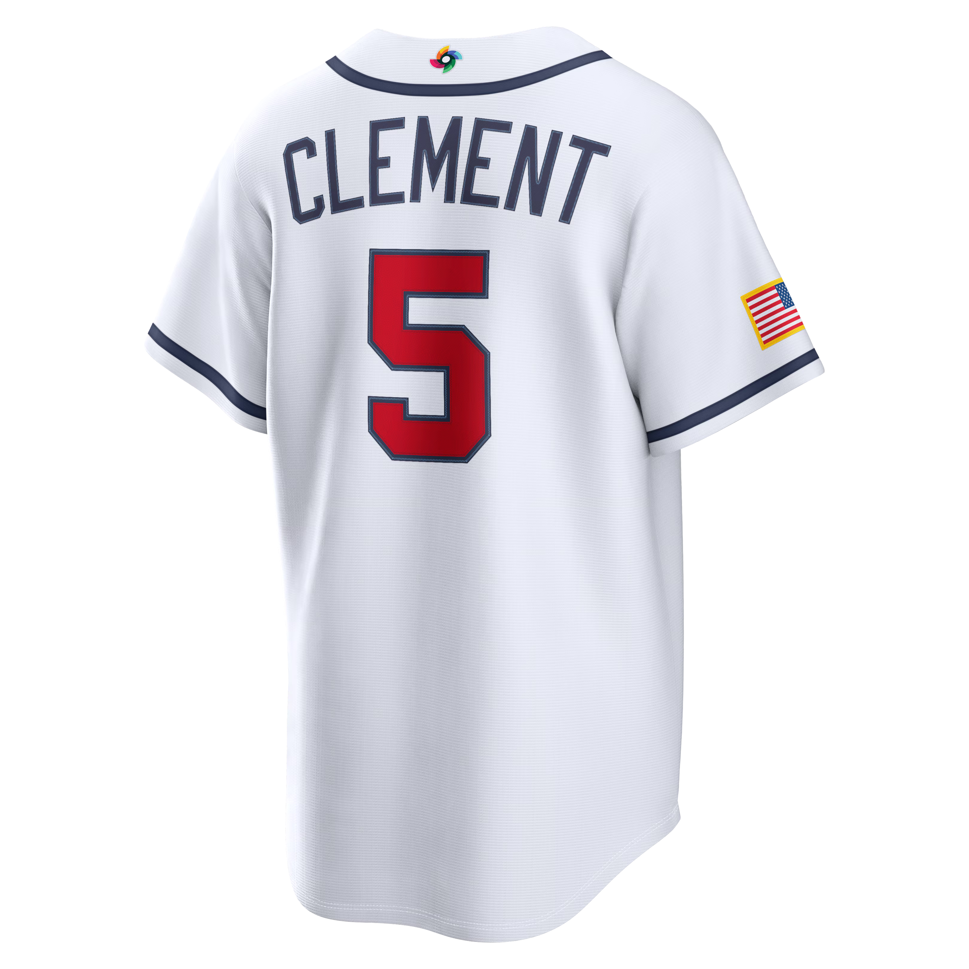 Nike USA Baseball 2026 World Baseball Classic Home Stadium Jersey – Ernie Clement – White - Jersey Teams World