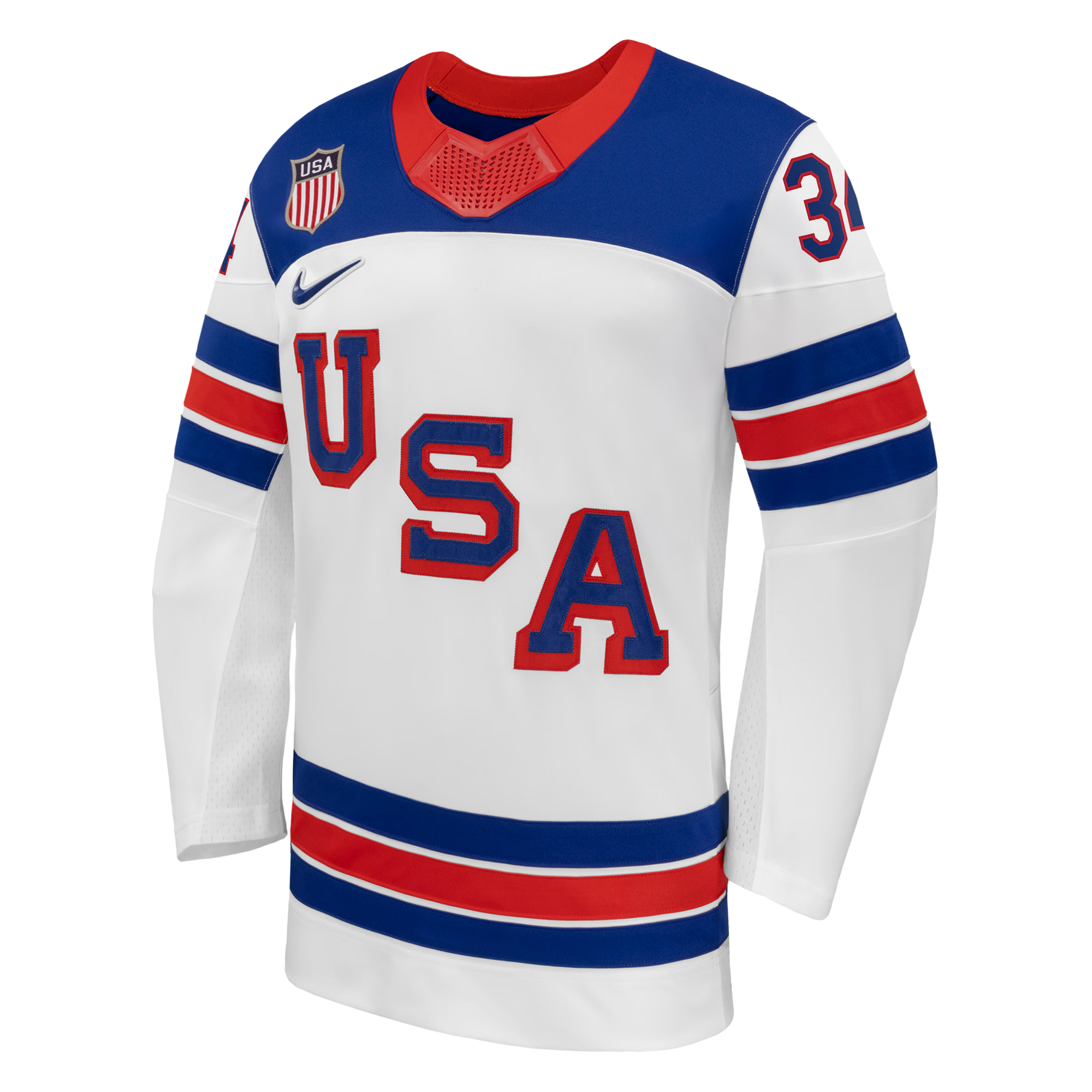 Nike USA Hockey 2026 Home Supporter Edition Jersey – Auston Matthews #34 – Royal Blue - Jersey Teams World