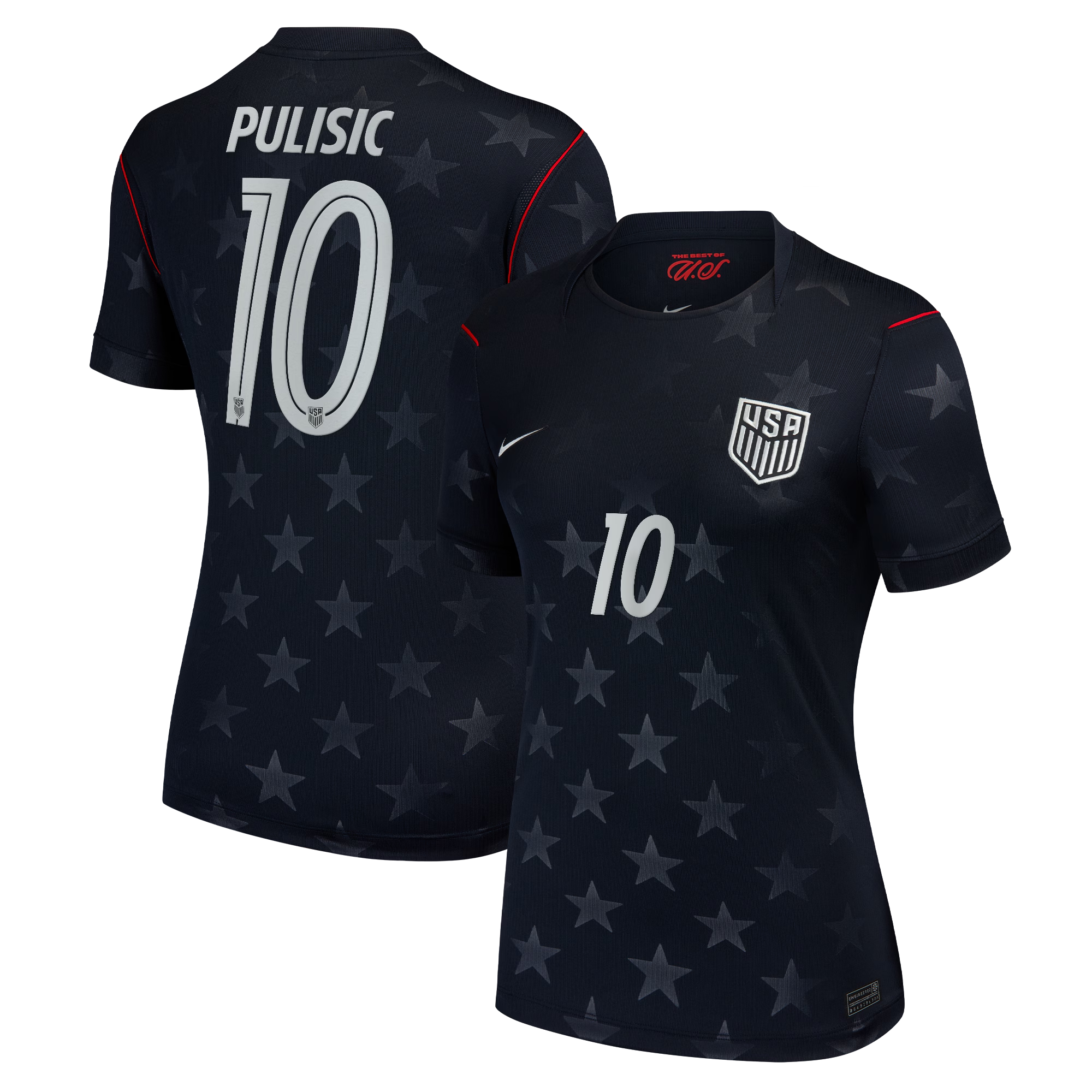 Nike Women's USMNT 2026 Away Stadium Jersey - Christian Pulisic #10 (Obsidian Blue)