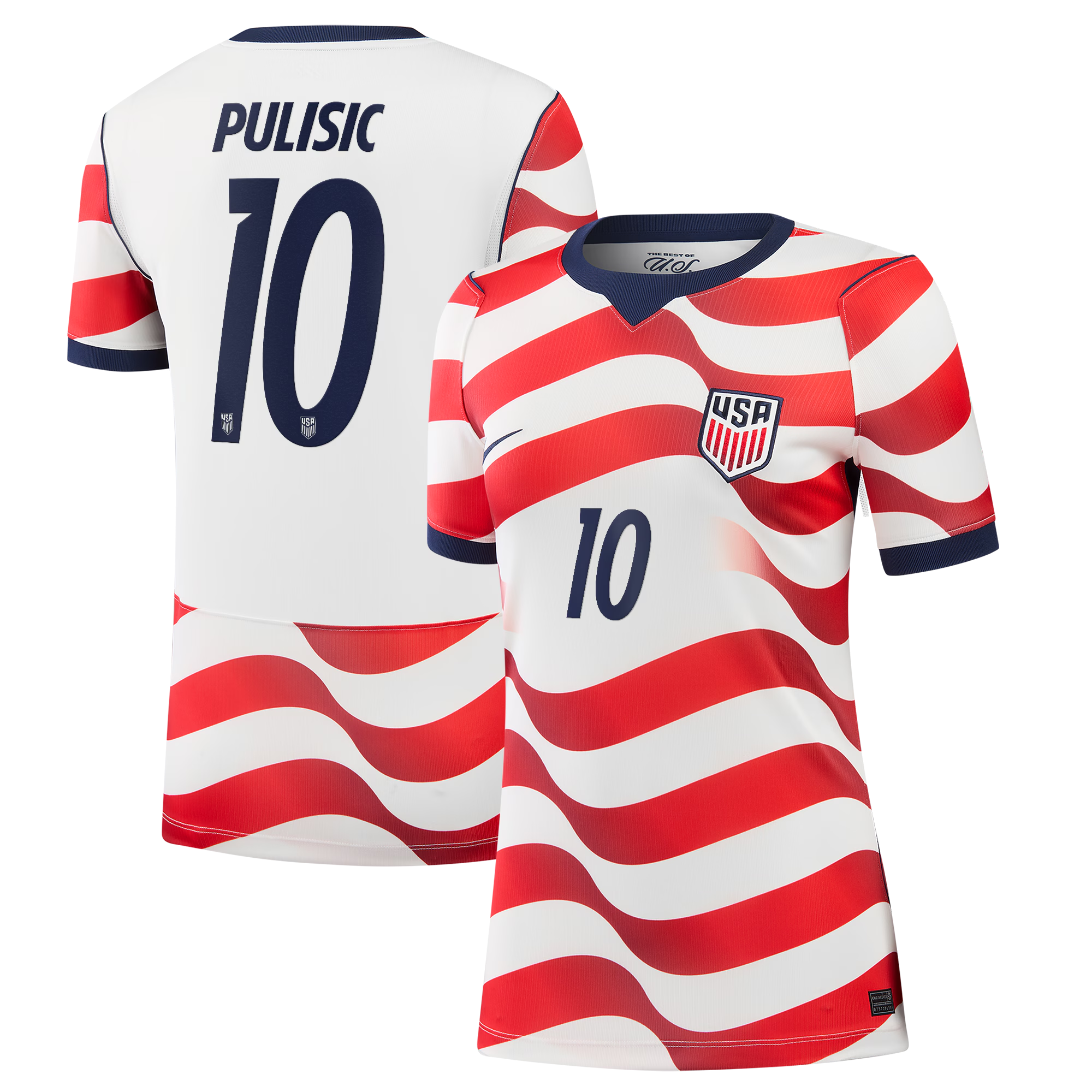 Nike Women's USMNT 2026 Home Stadium Jersey - Christian Pulisic #10 (White)