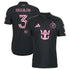 Official Sergio Reguilón Inter Miami CF 2026 On-Field Patch Adidas Jersey - Black - Jersey Teams World