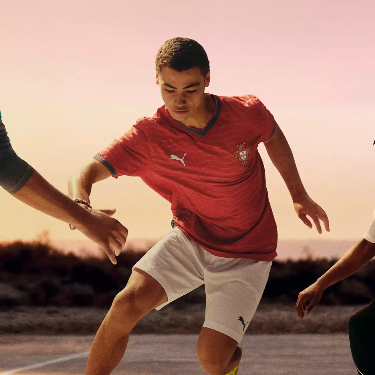 PUMA Portugal National Team 2026 Home Player Edition Jersey – Cristiano Ronaldo #7 – Red/Gold/Green - Jersey Teams World