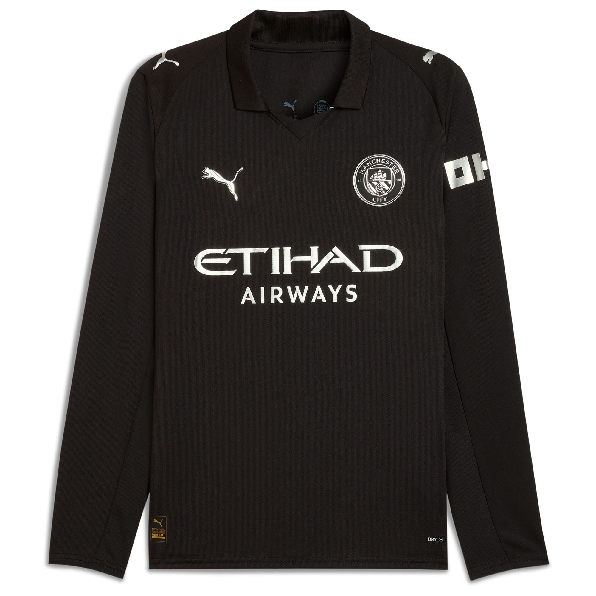 Phil Foden Manchester City Puma Away 2025/26 Long Sleeve Player Jersey - Black