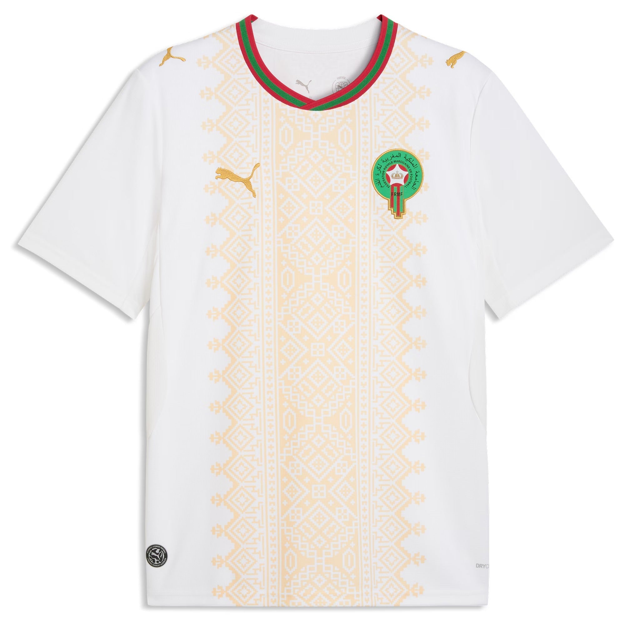 Puma Morocco National Team 2026 Away Jersey - White/Victory Gold - Jersey Teams World